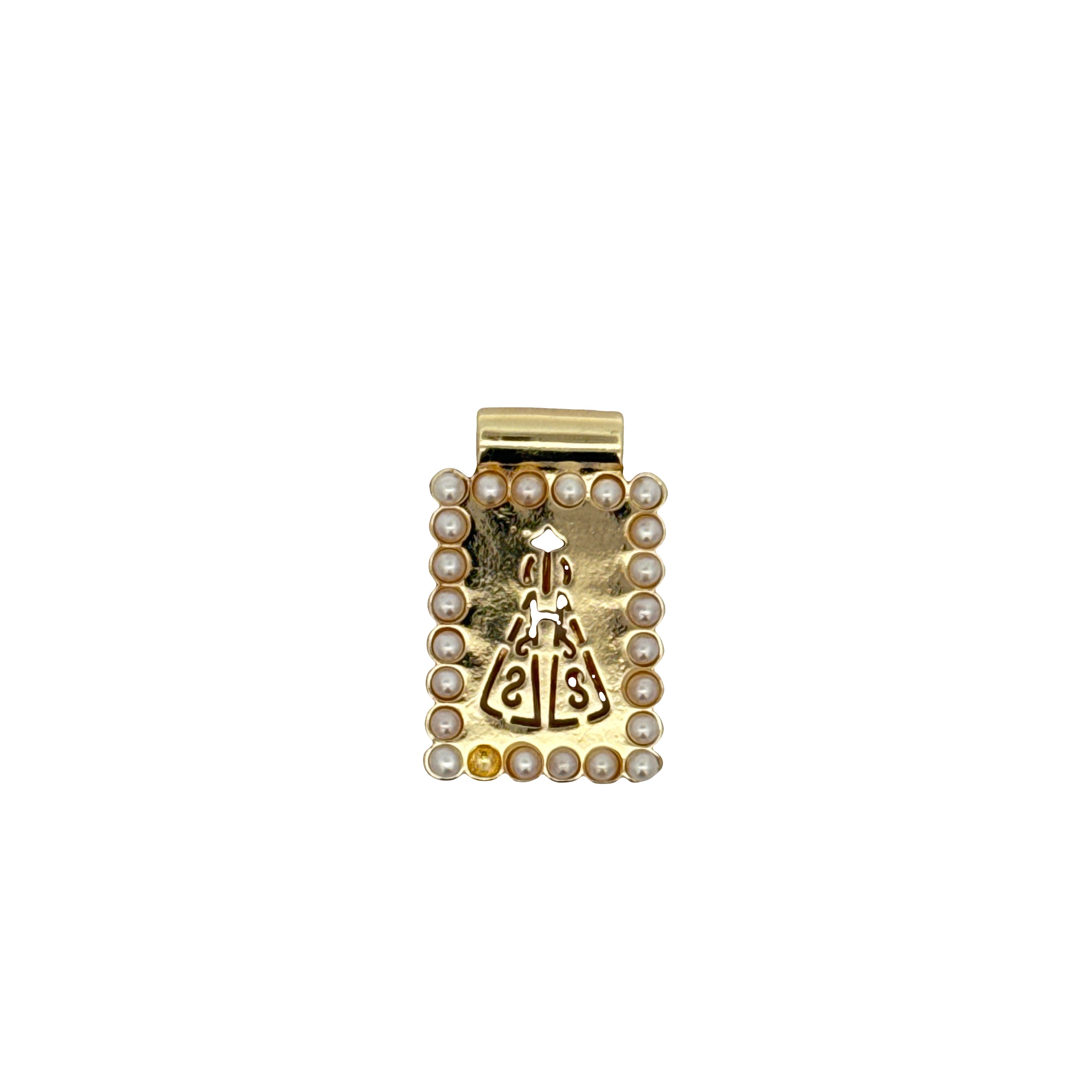 Escapulario Pearl Frame Charms