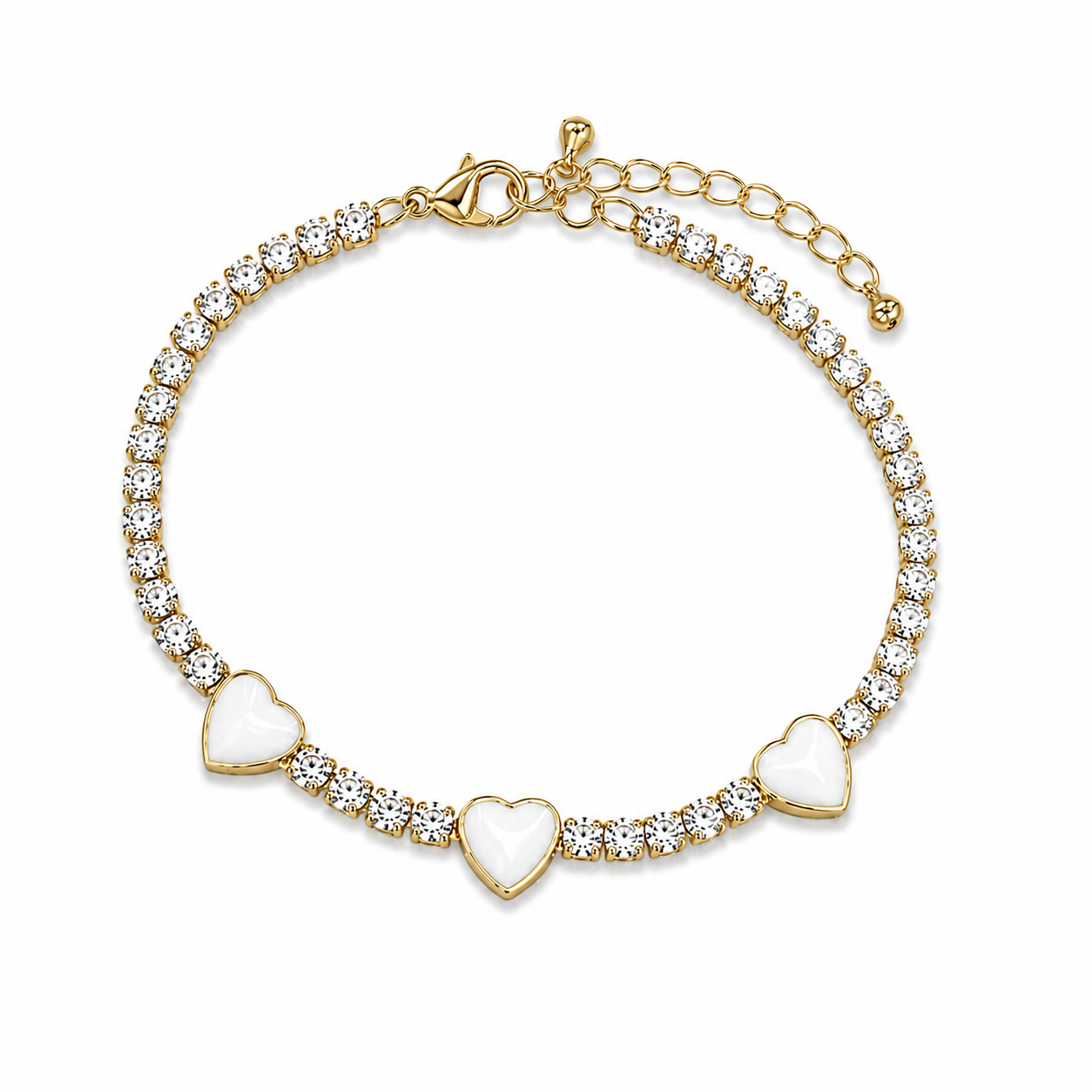 White Crystals and Hearts