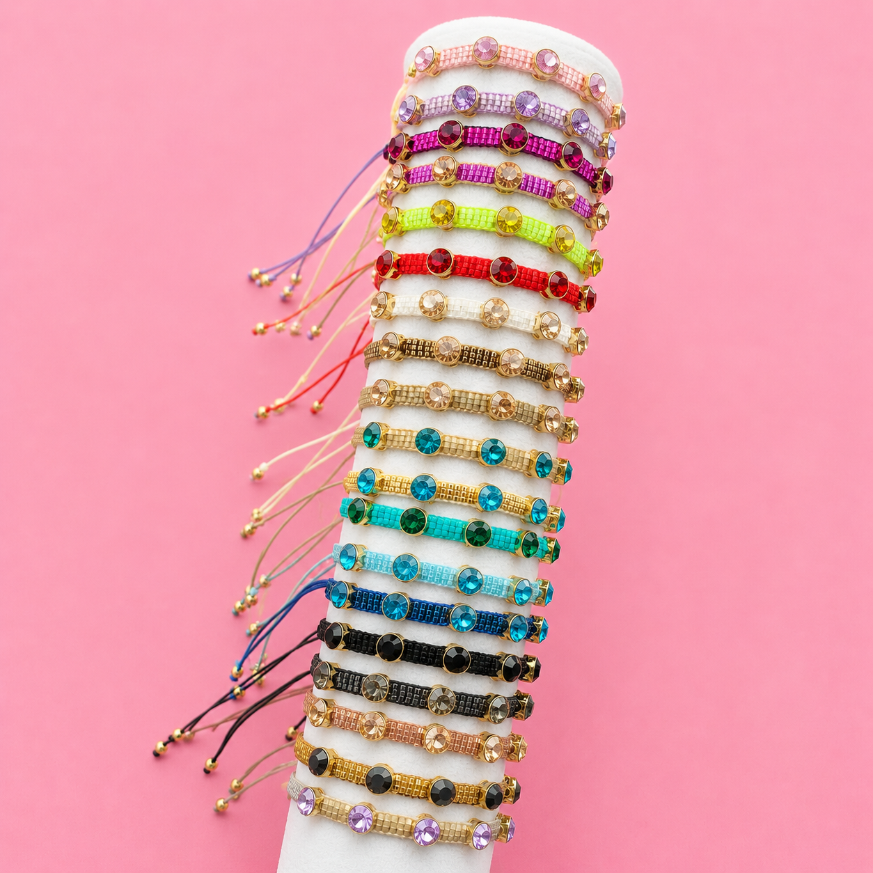 Crystals Beaded Bracelet