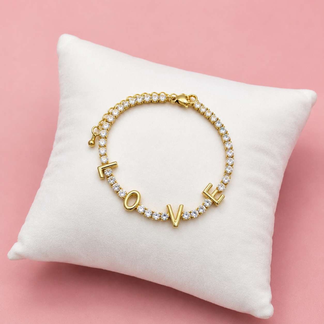 White CrystalS Love Bracelets