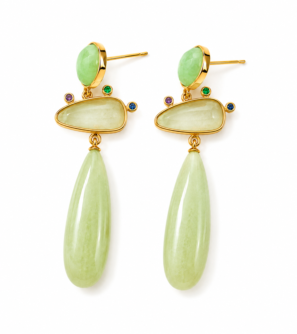 Gem Stone Luxe Earrings