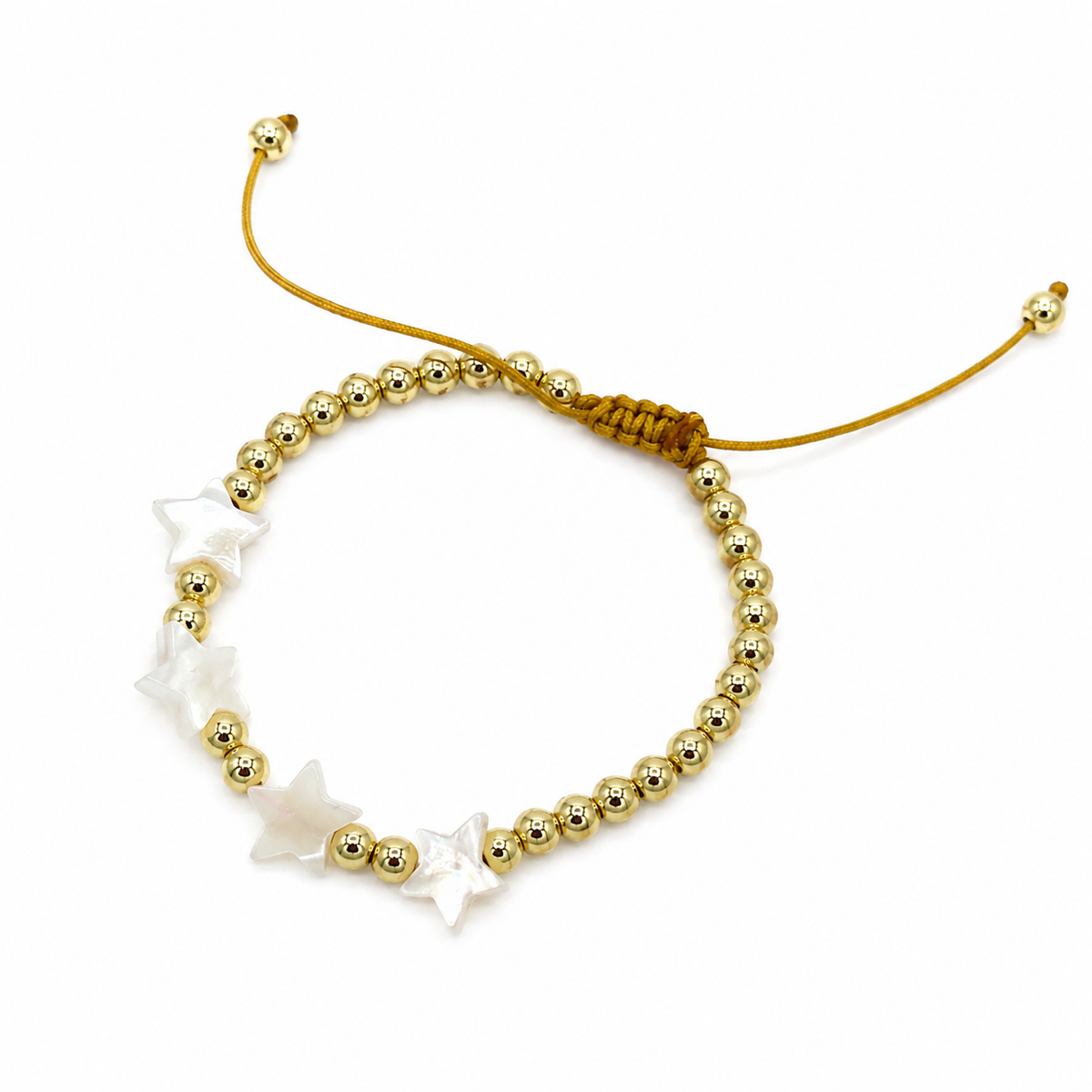 Nacar Hearts and Stars Bracelet