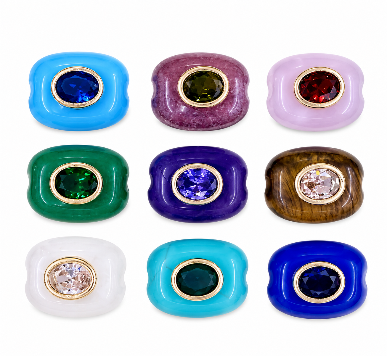 Gemstone Pass-Through Charm