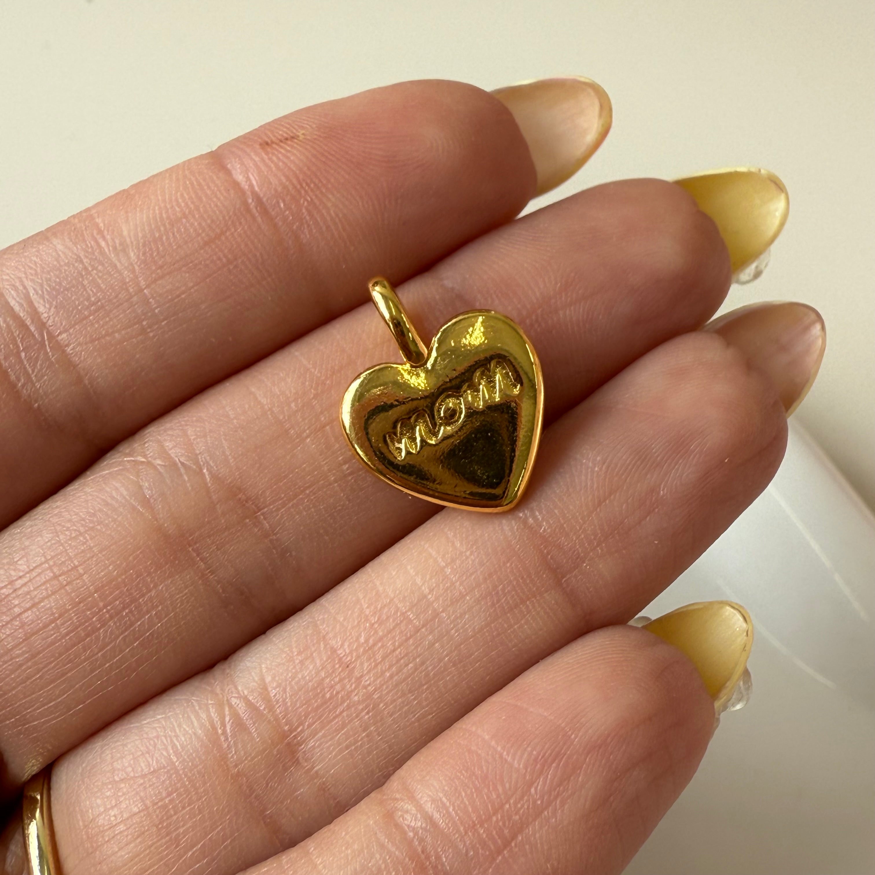 Mini Mom Heart Charm