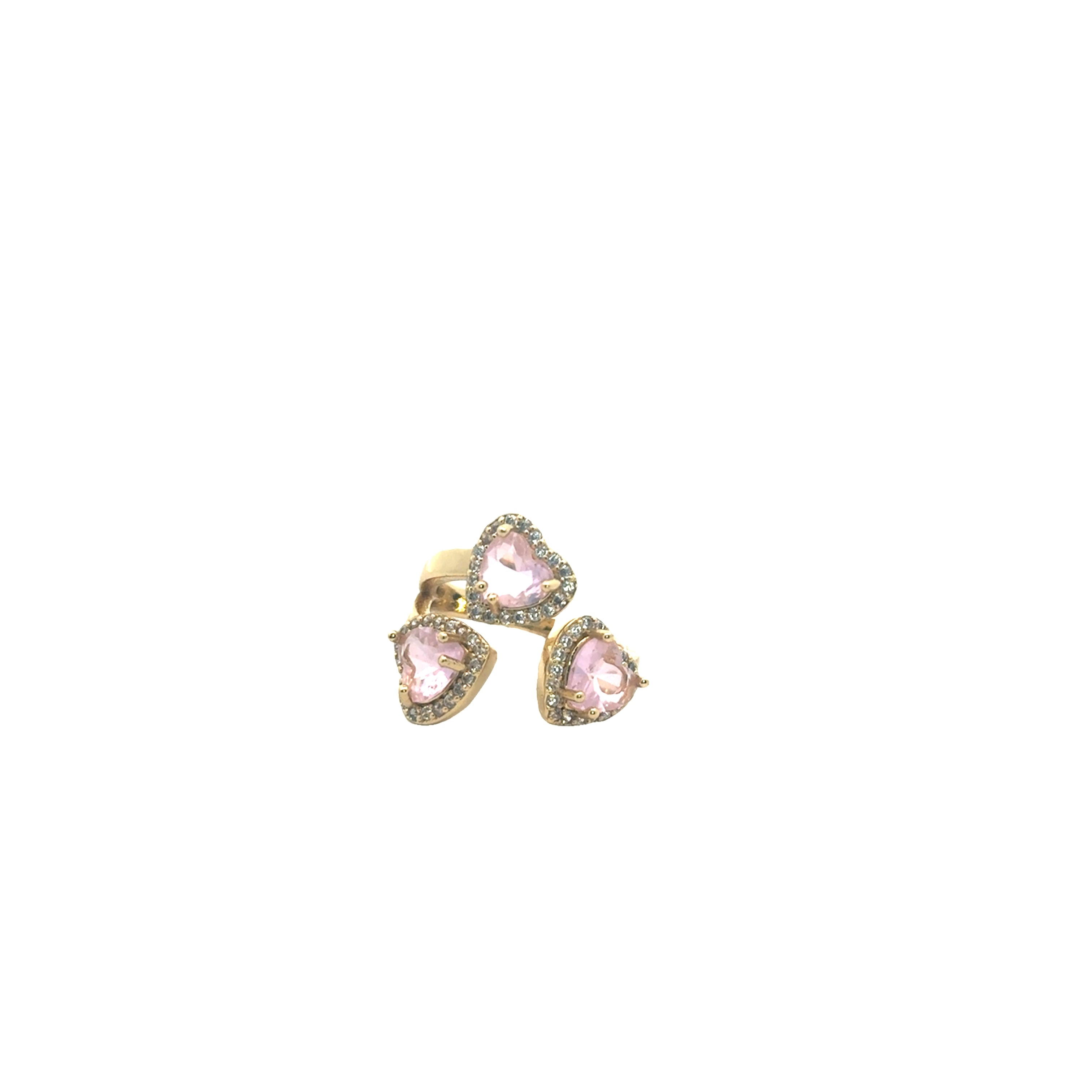 Trio Hearts Rings