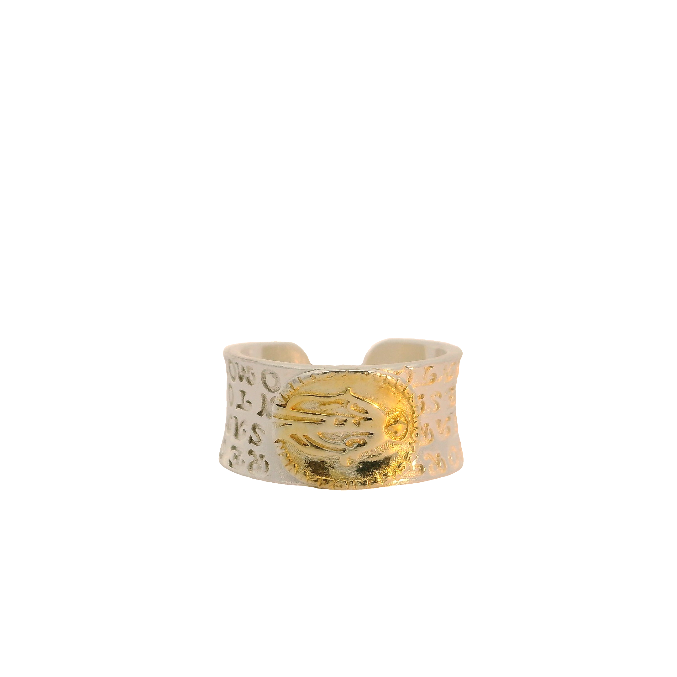 Two Tone Religion Ring