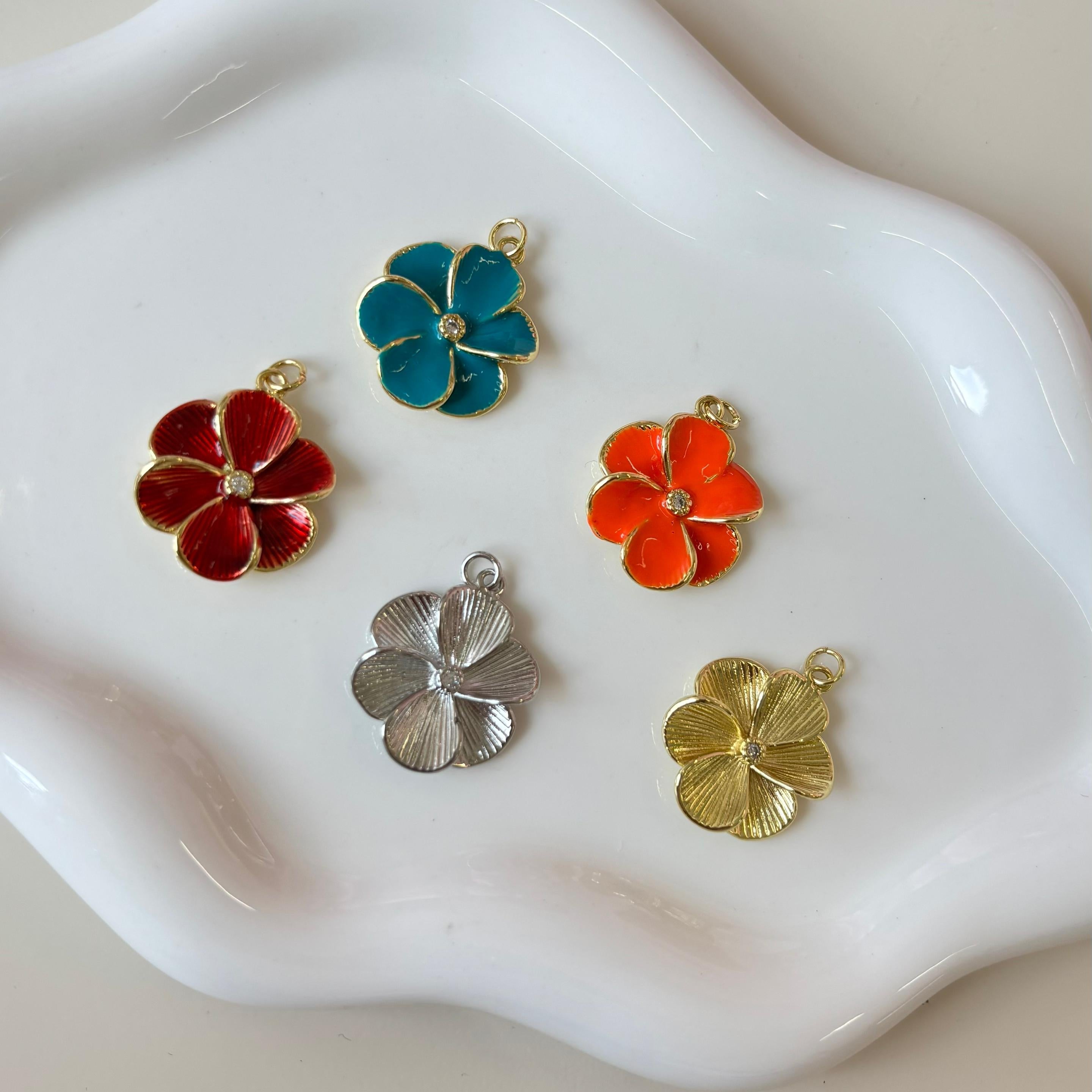 Flower charm collection