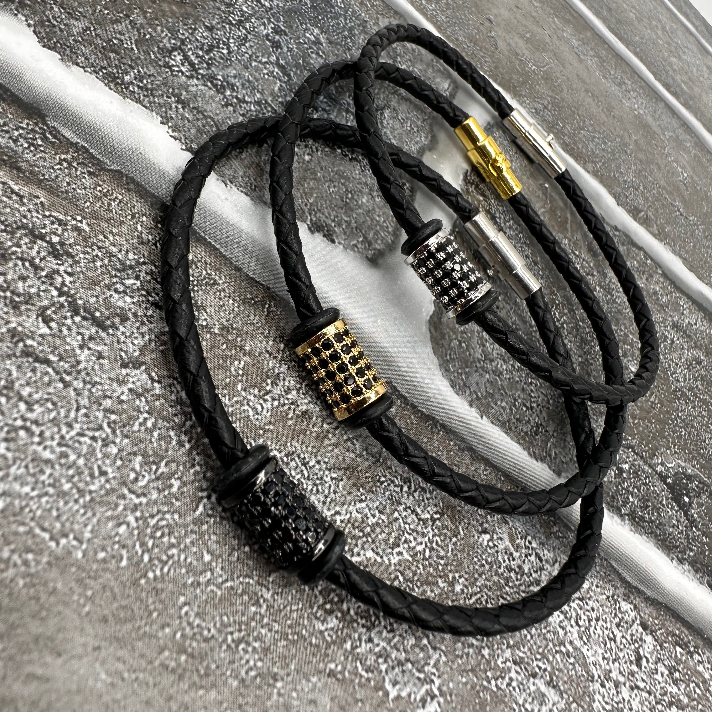 Crystal Leather Bracelet