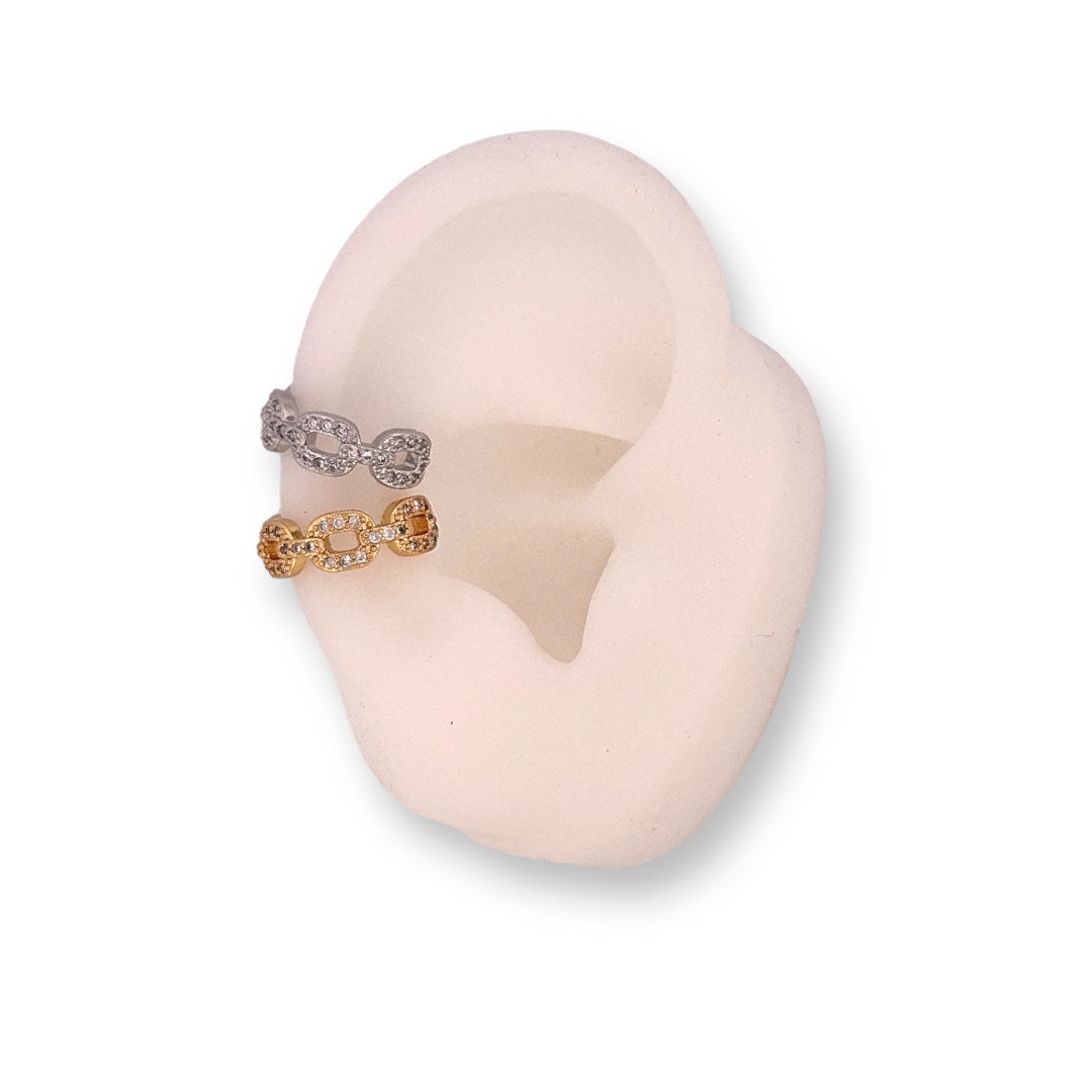 Chain Zirconium Earcuff