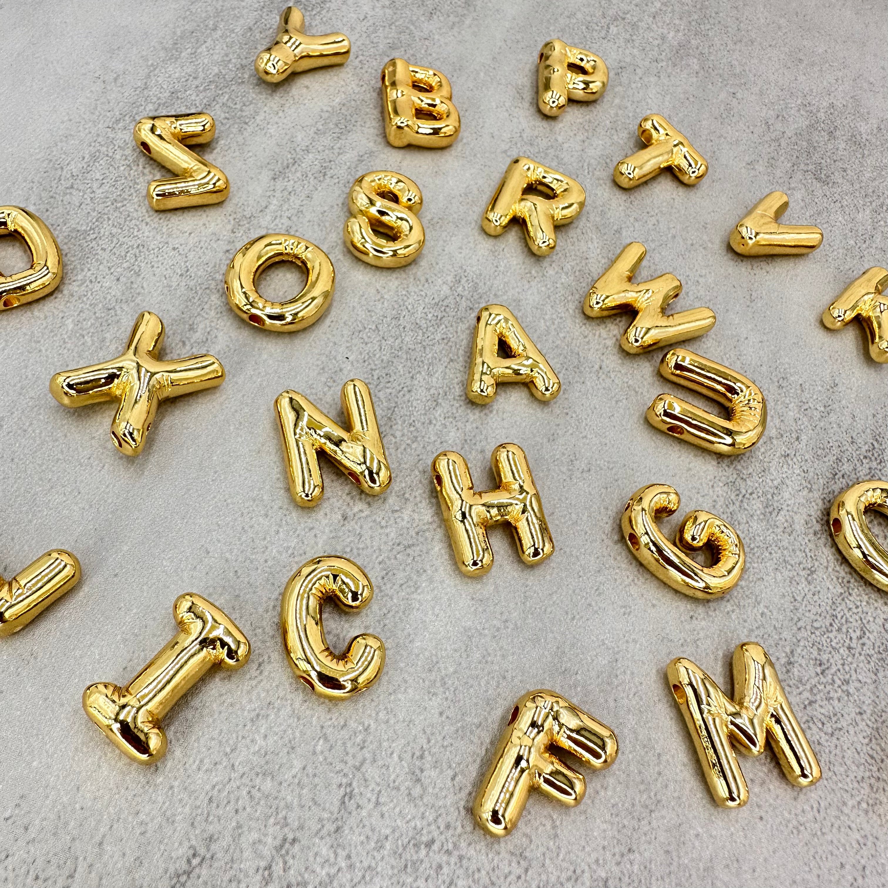 Rope Necklace Chunky Plain Initial Letter