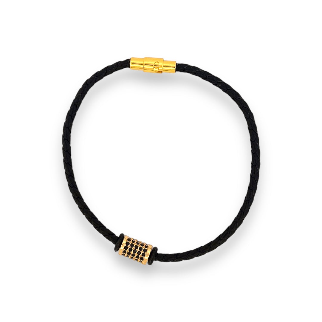 Crystal Leather Bracelet