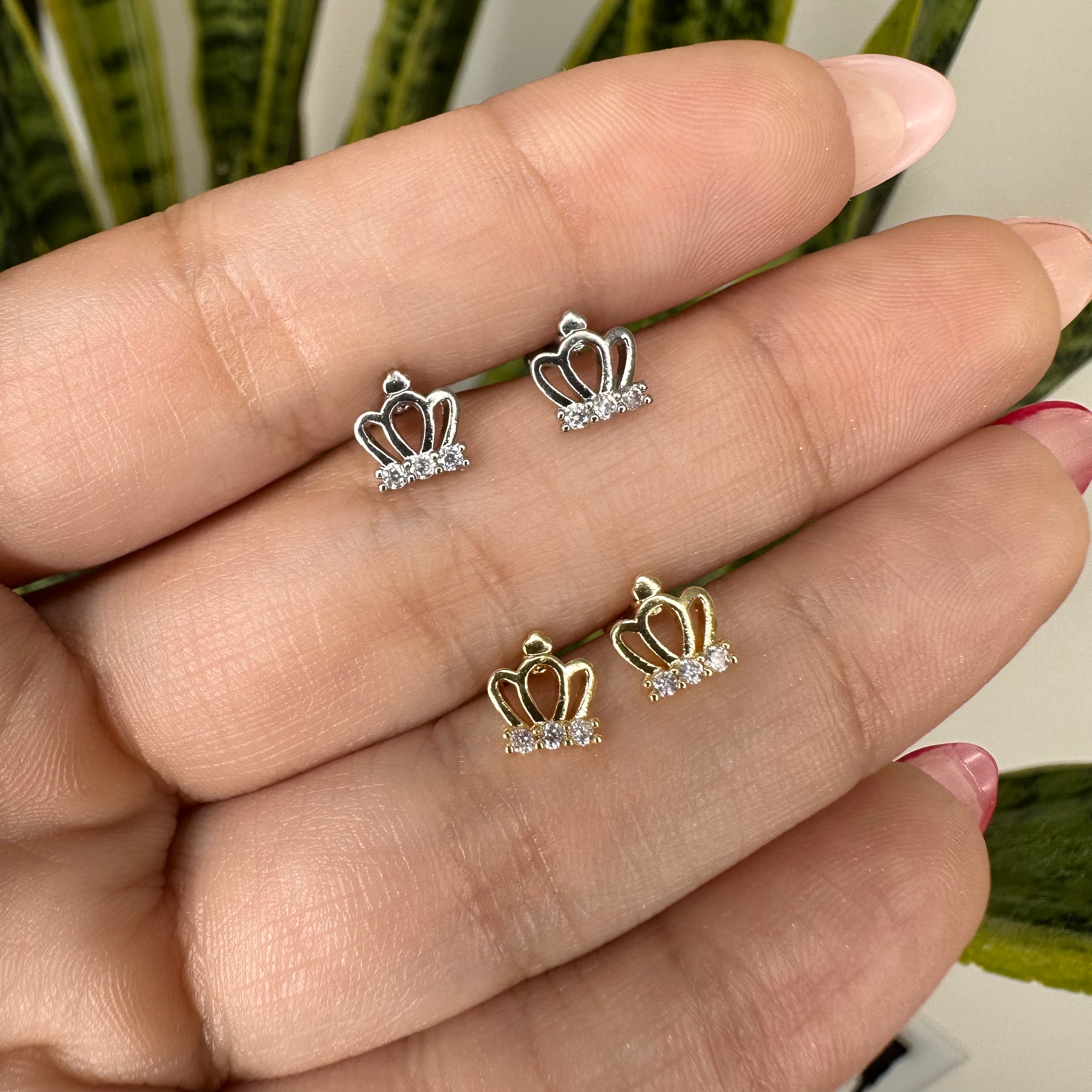 Crown Earrings Piercing
