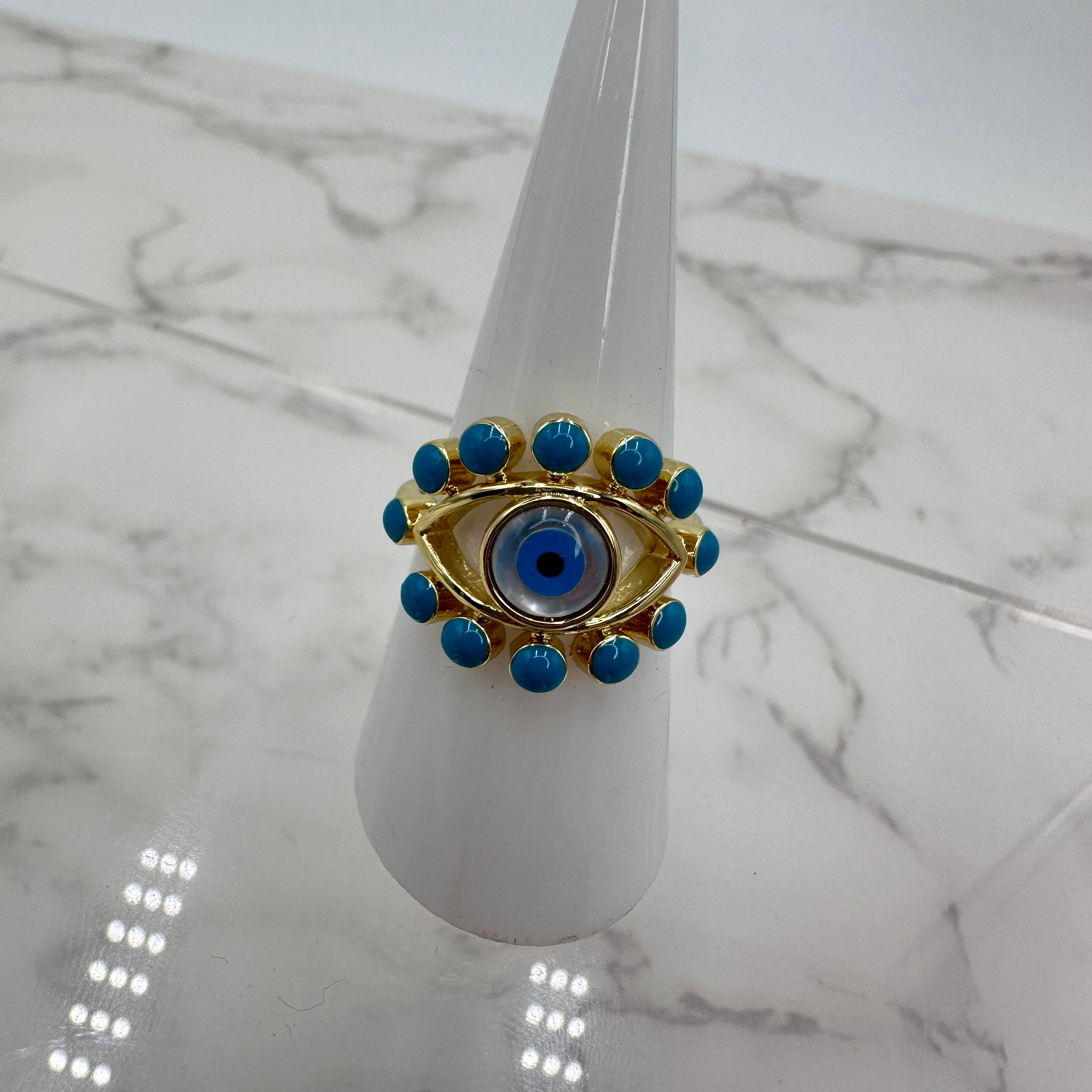 Evil Eye Point Ring