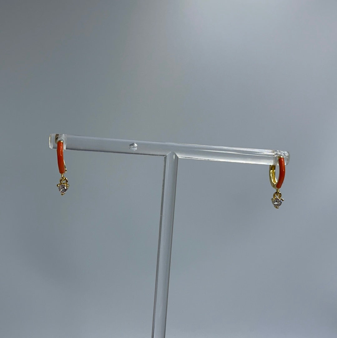Enamel Neon Hoops