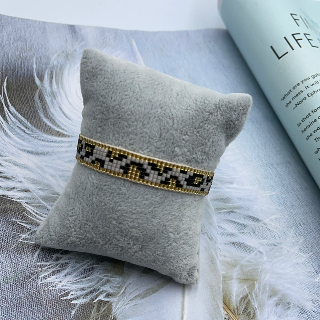 Animal Print Beaded Bracelet