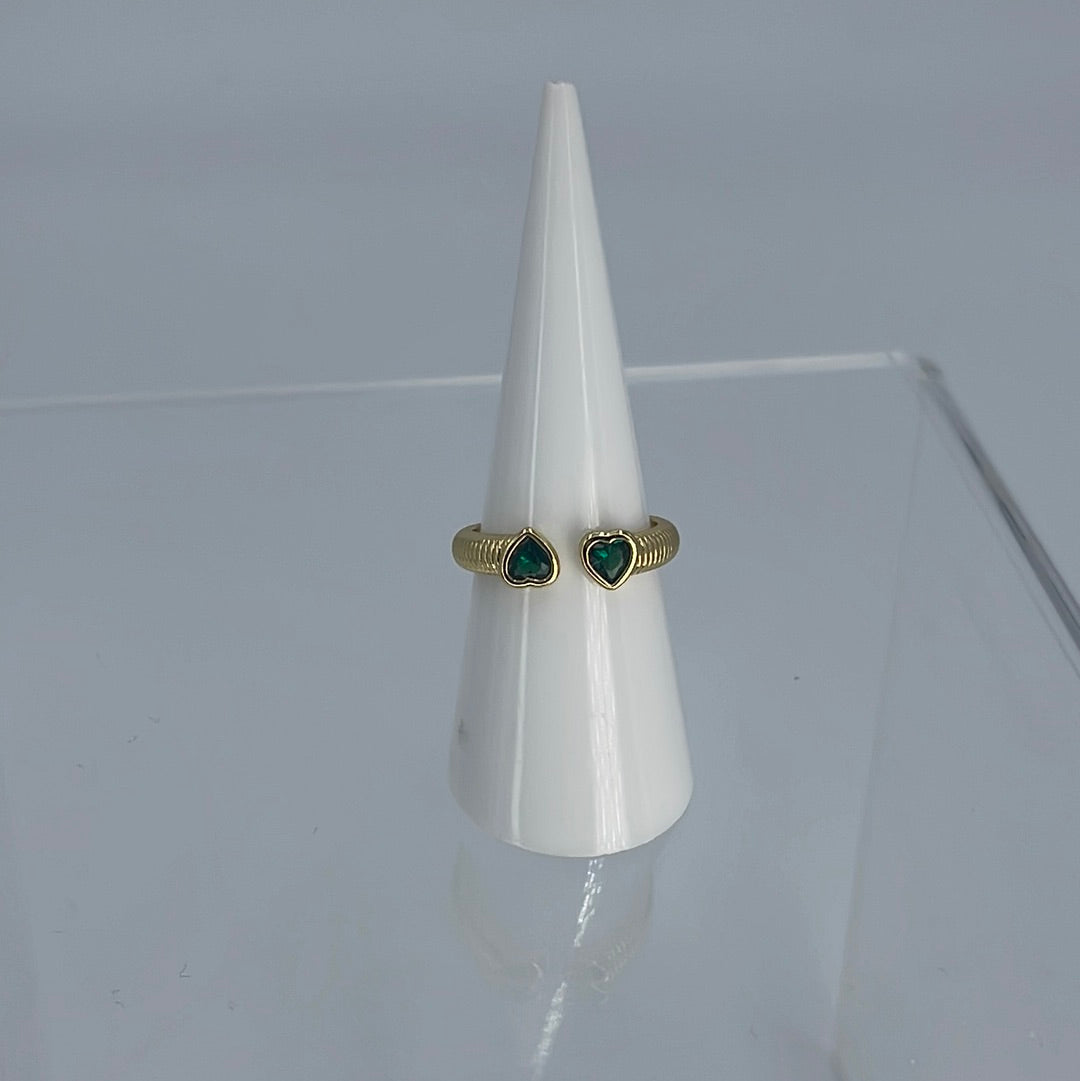Up and Down Hearts Ring