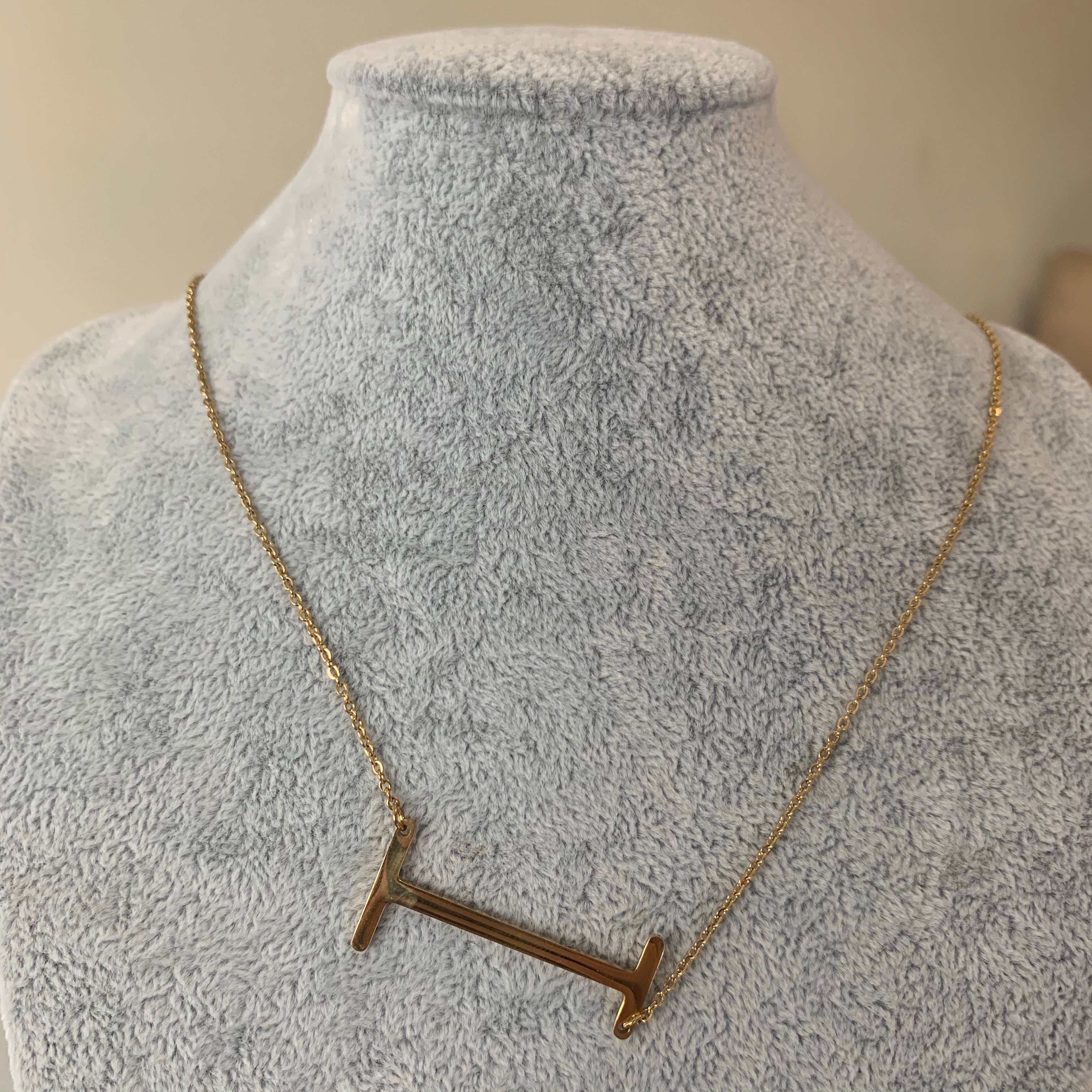 Big Initial Letter Necklace