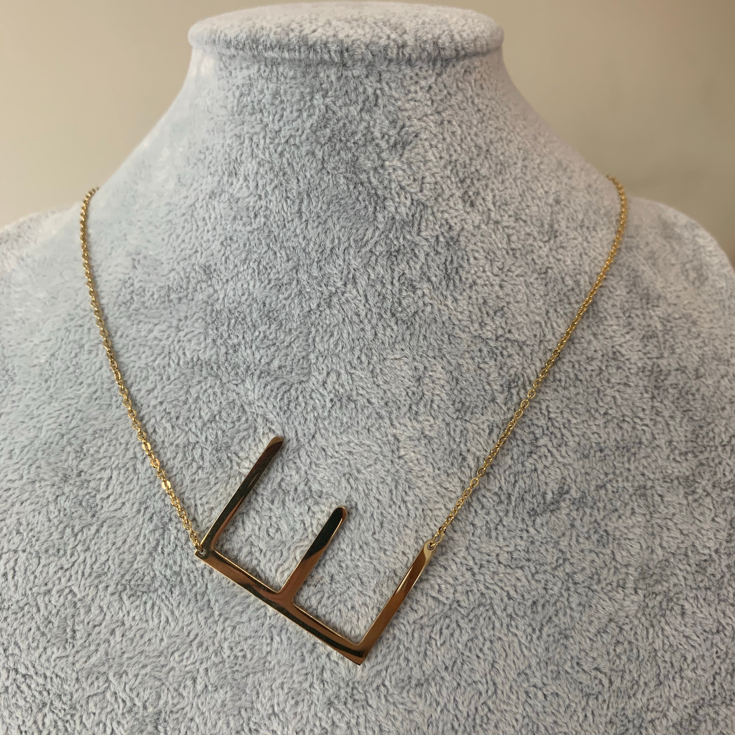 Big Initial Letter Necklace