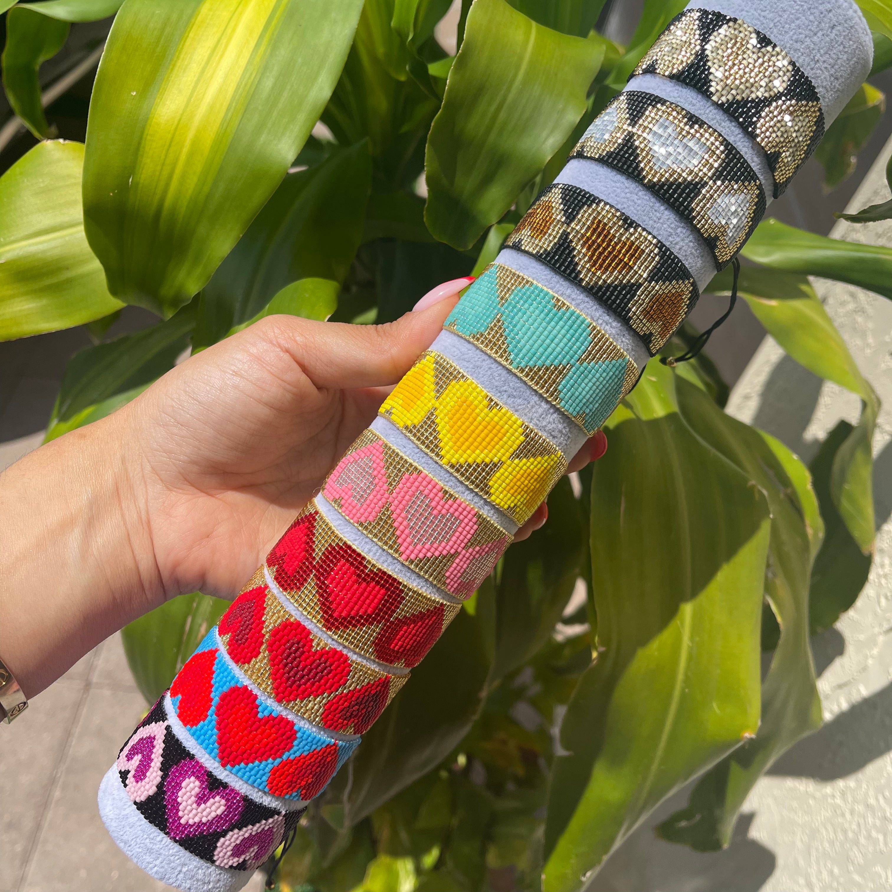 Three Heart Beaded $30