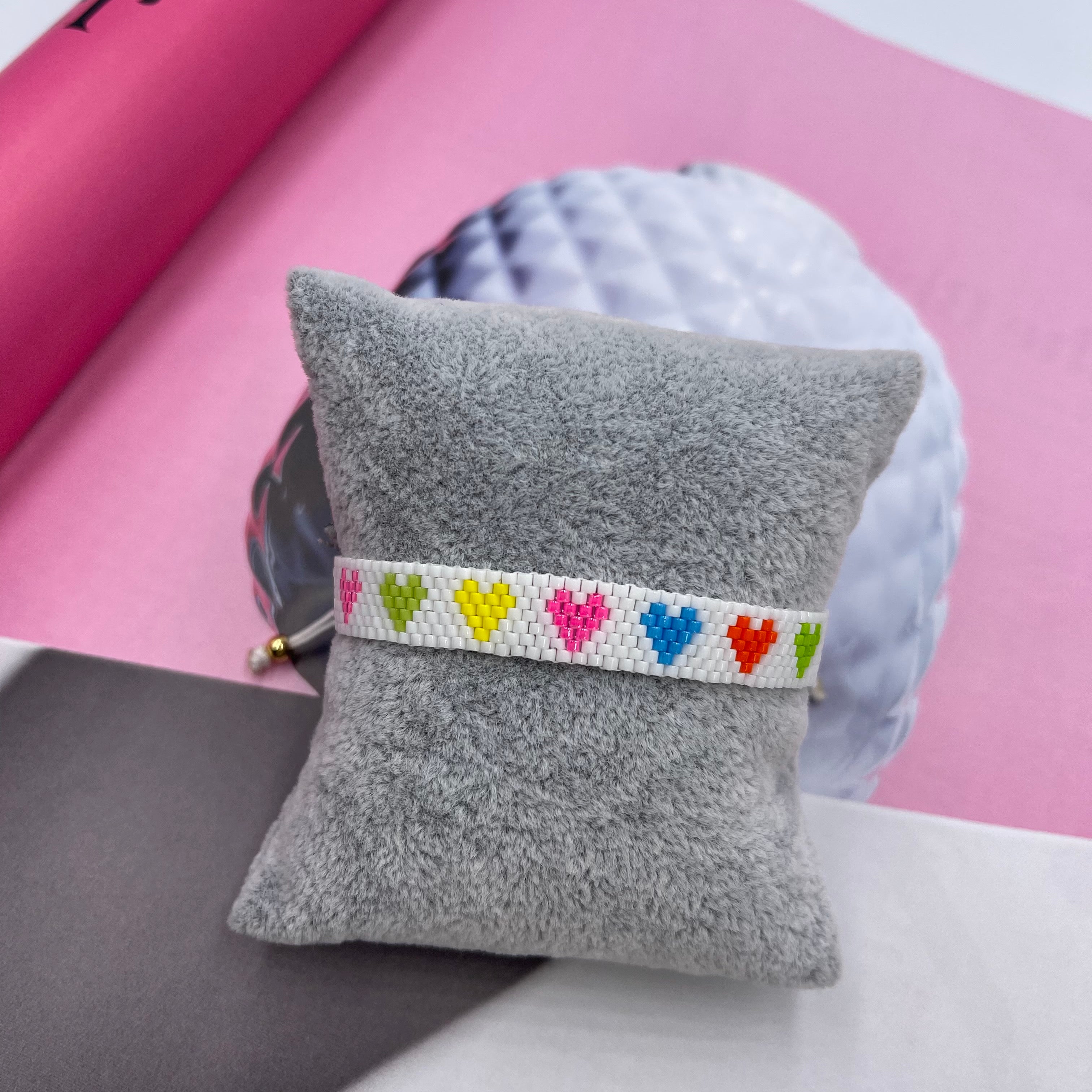 Multi Heart Beaded Bracelet