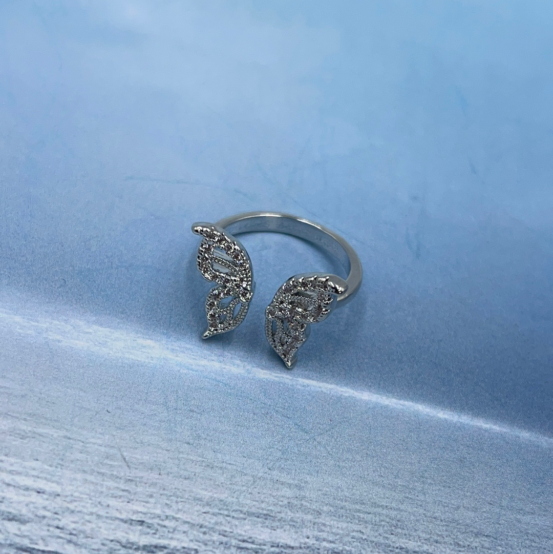 Butterfly Zirconium Ring