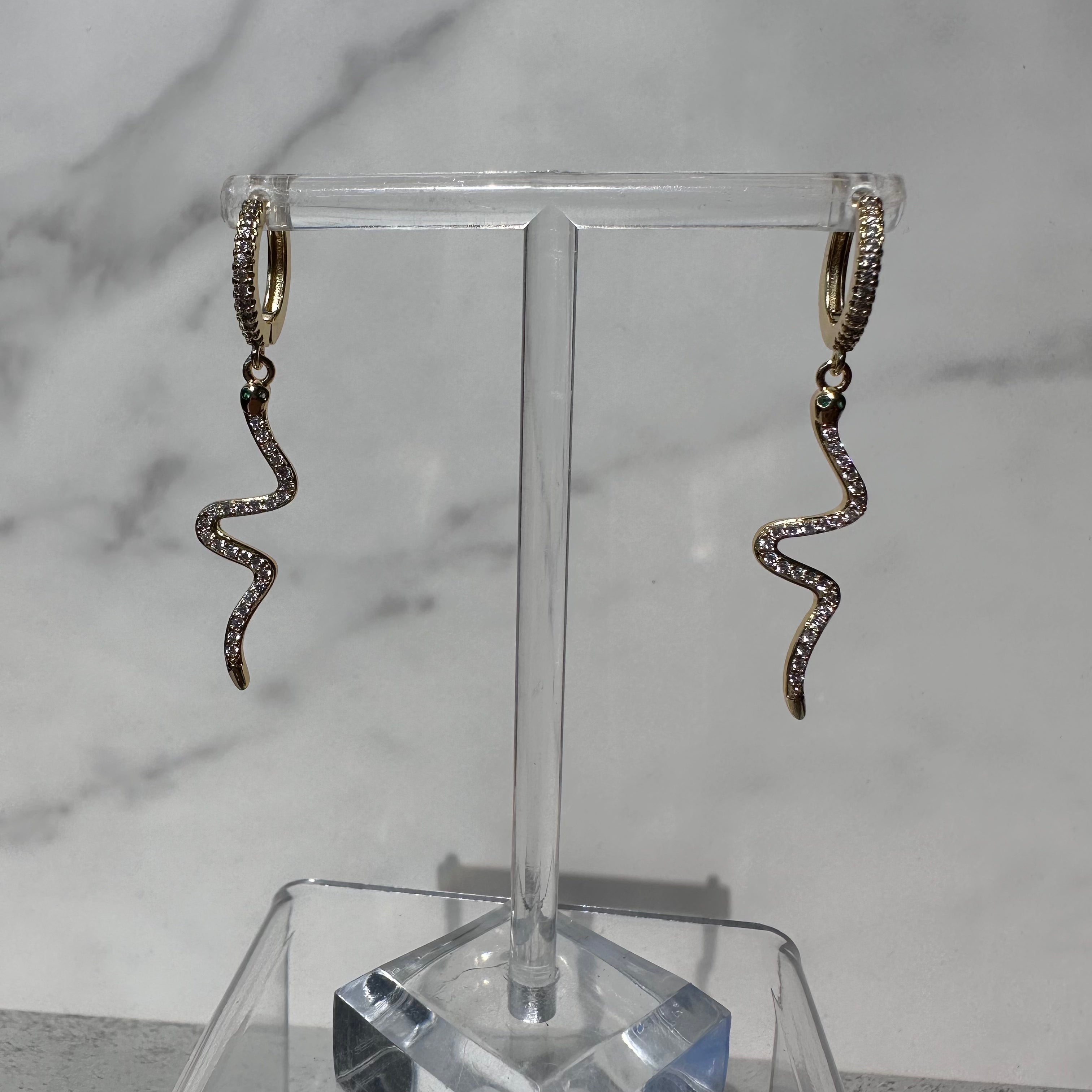 Long Snake Full Ziconium Hoops
