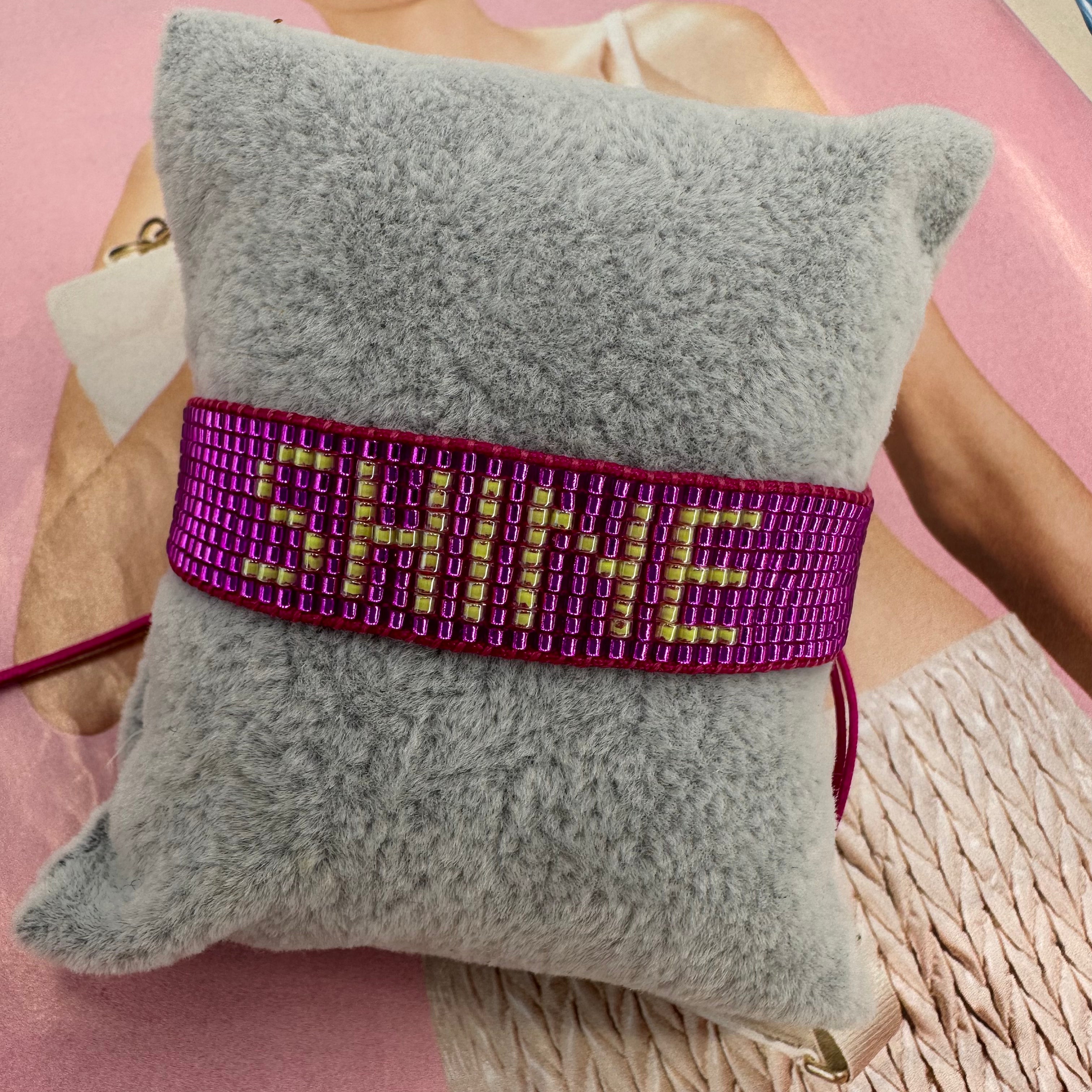 Full Colors Message Bracelet
