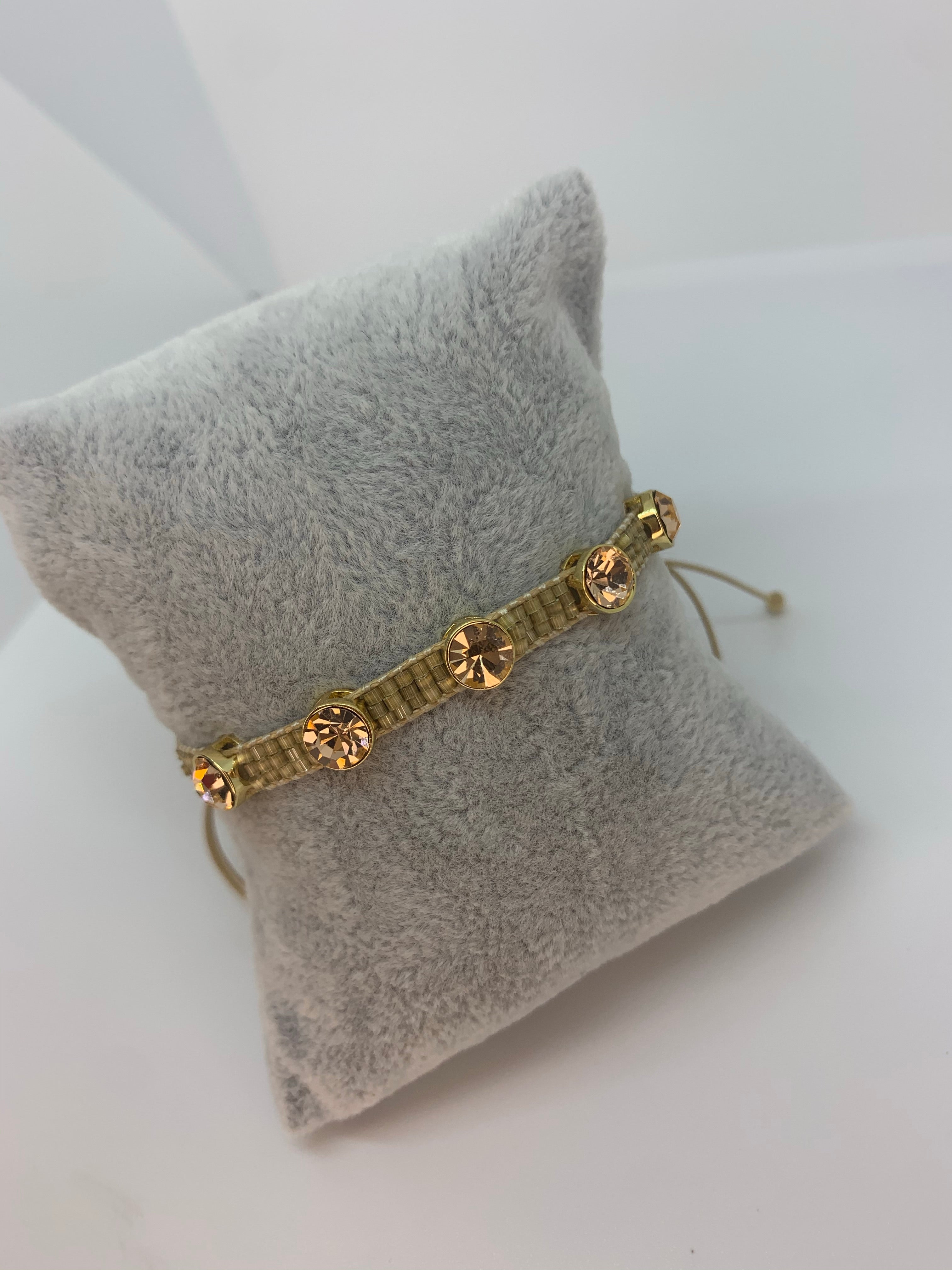 Crystals Beaded Bracelet