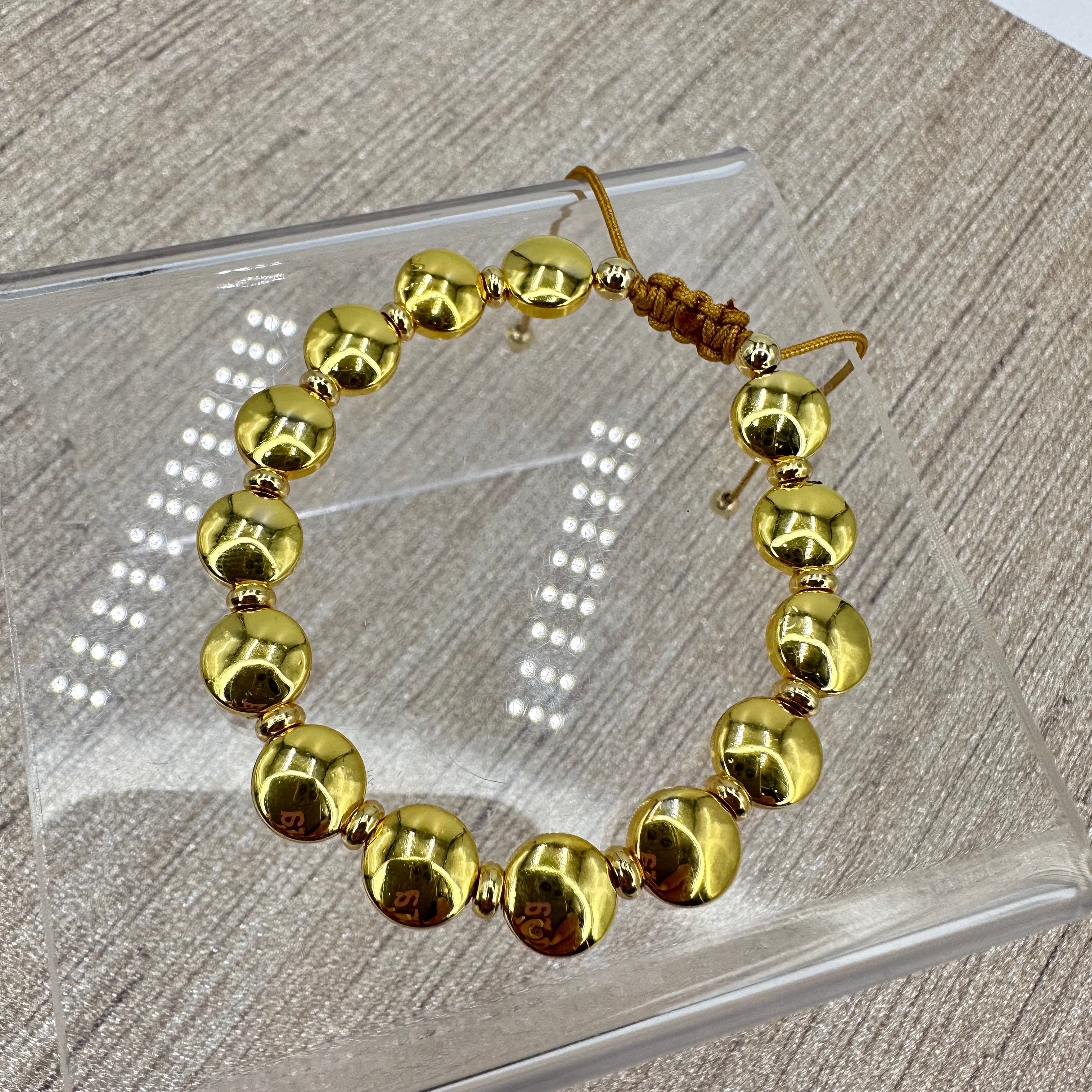 Flat Beads Bracelet