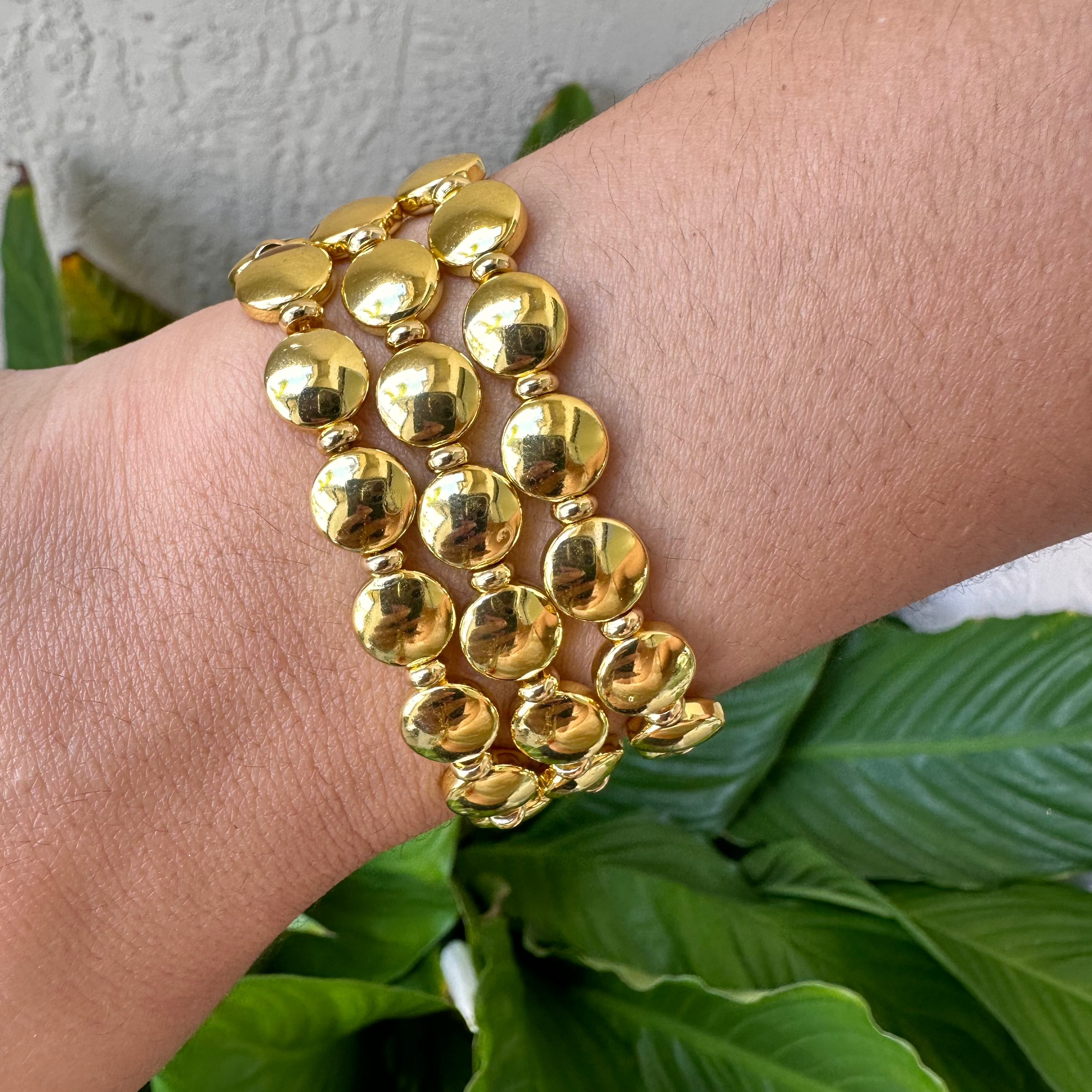 Flat Beads Bracelet