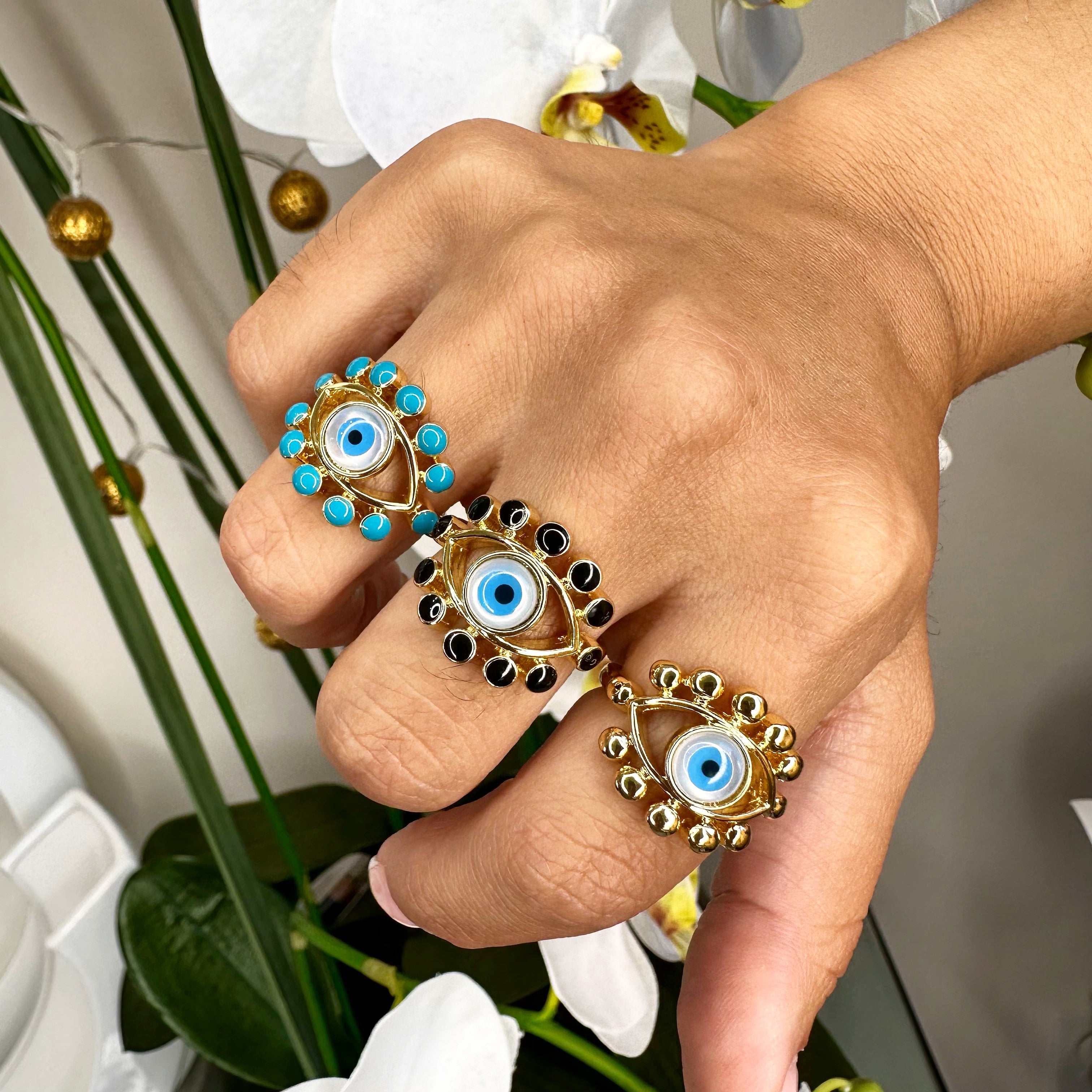Evil Eye Point Ring