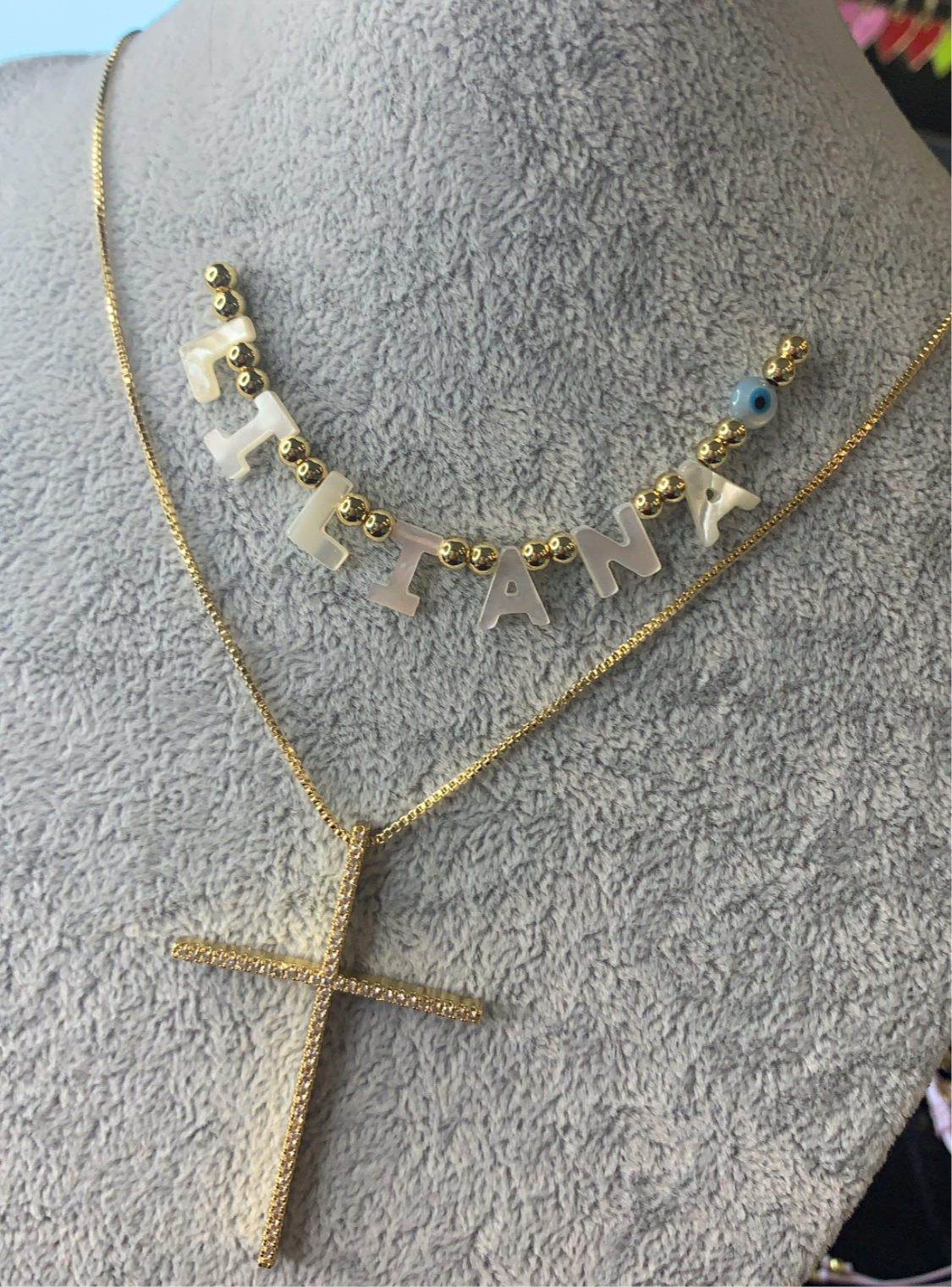 Cross Full zirconium Necklace
