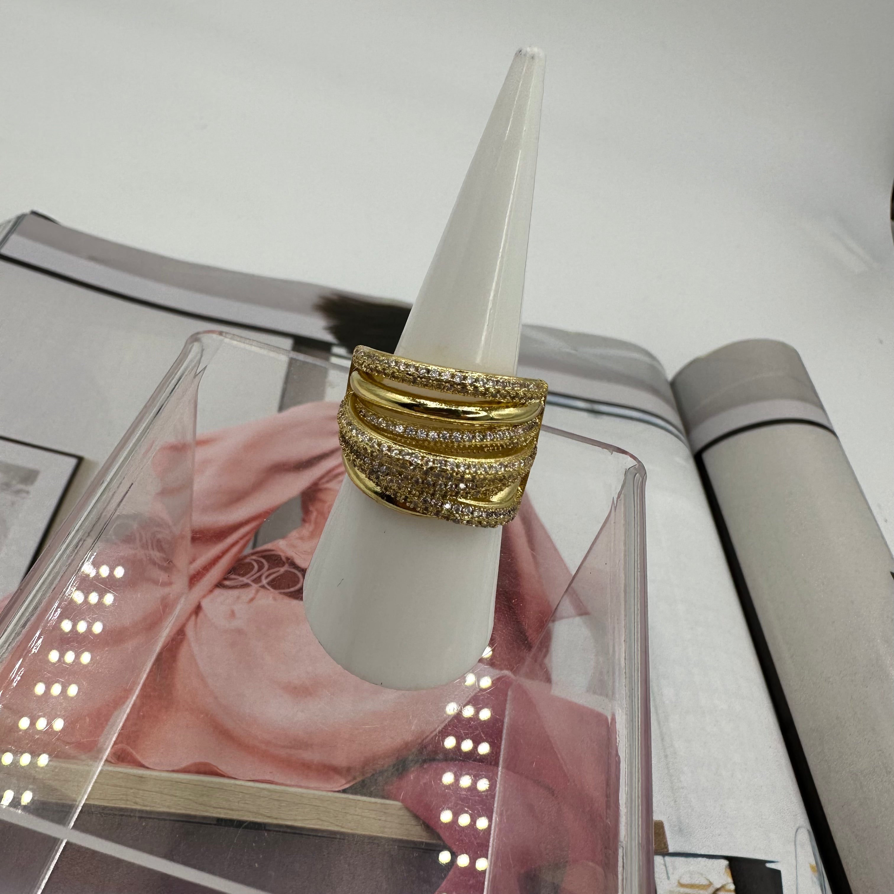 Multi Rings Full Zirconium Ring