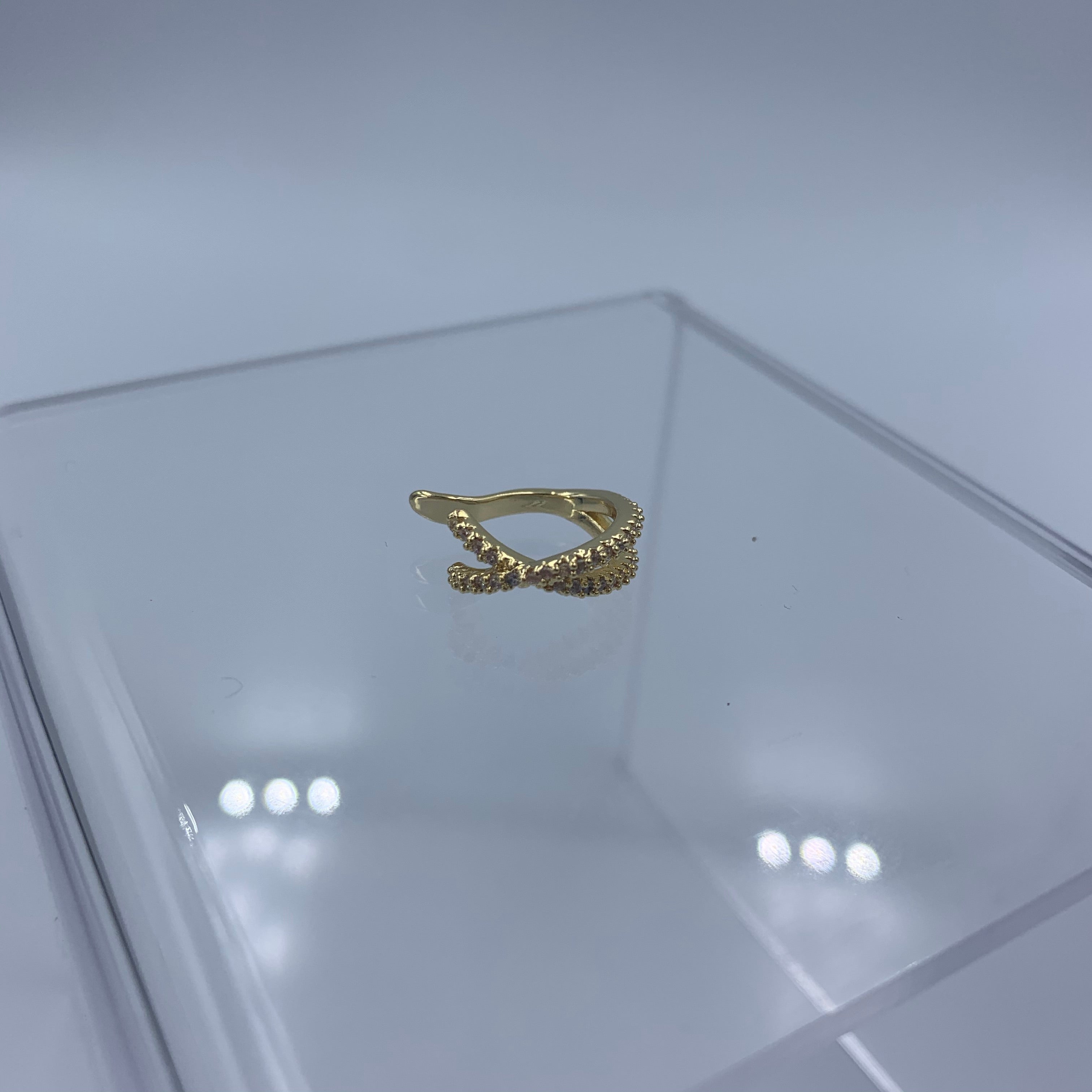Gold Zirconium Earcuff