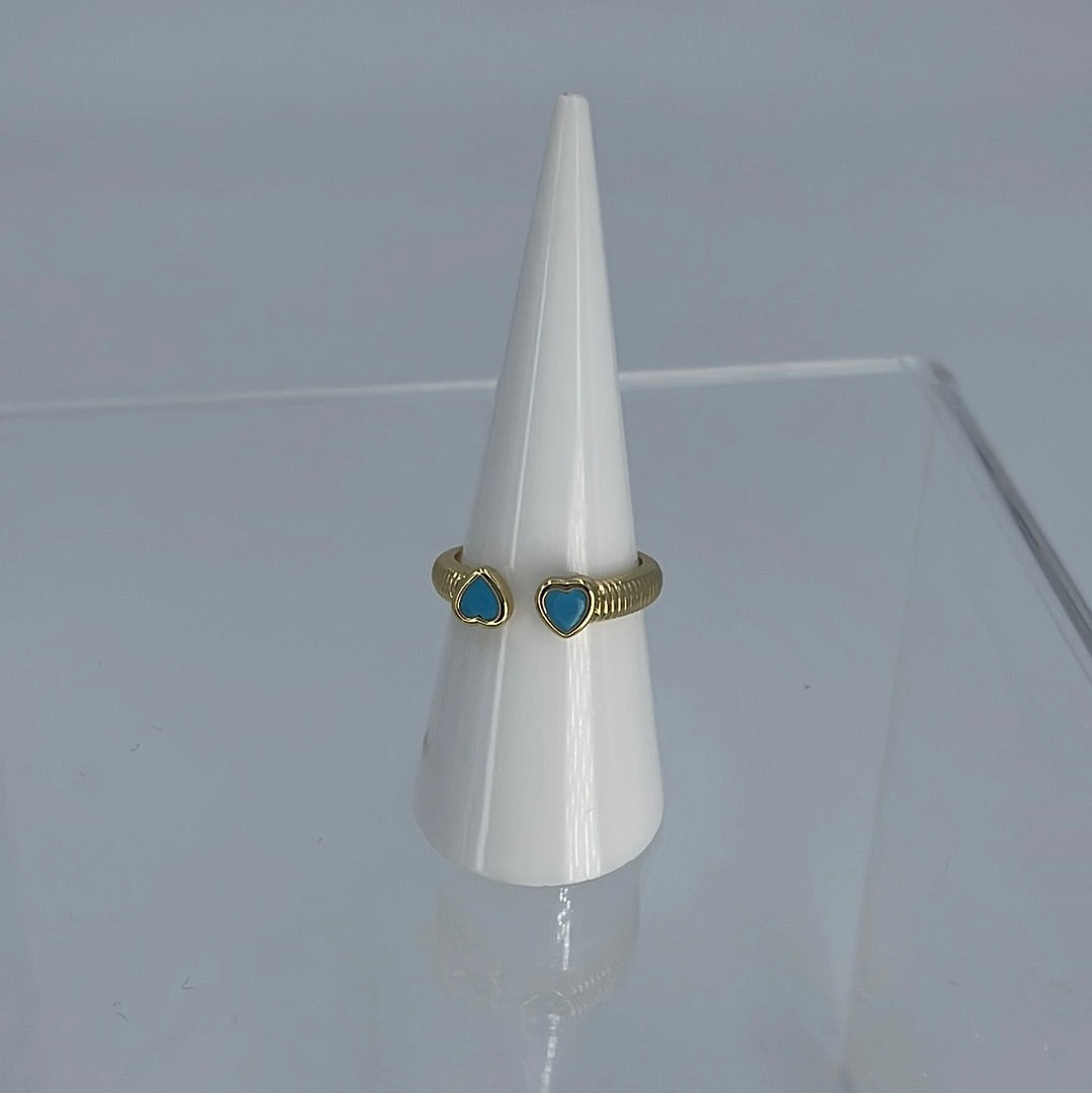 Up and Down Hearts Ring