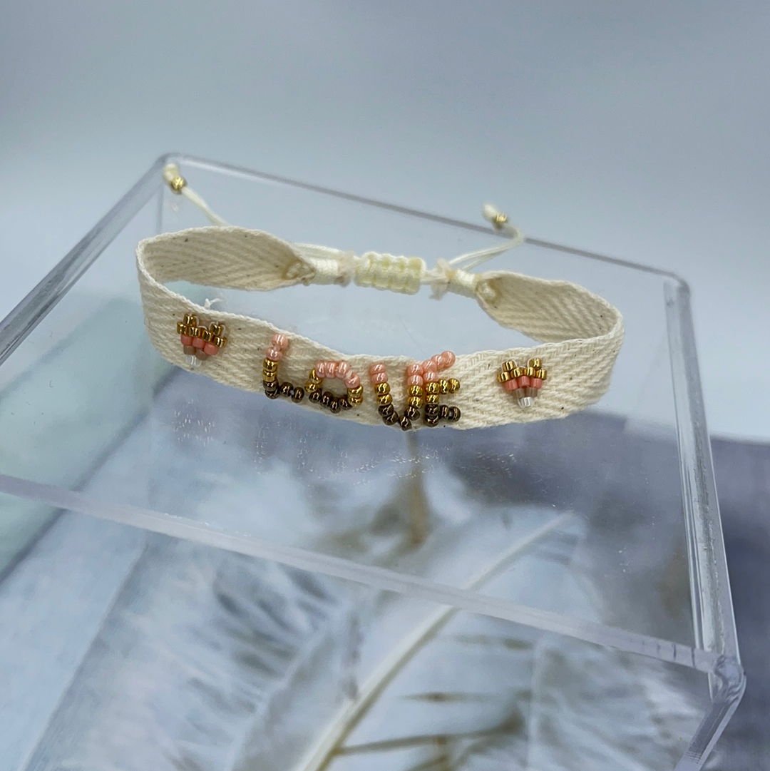 Woven Motivational Bracelet