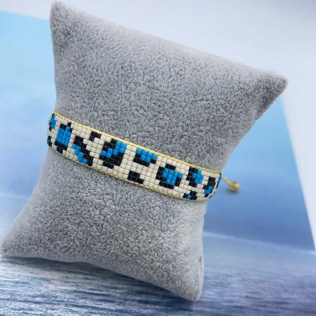 Animal Print Beaded Bracelet