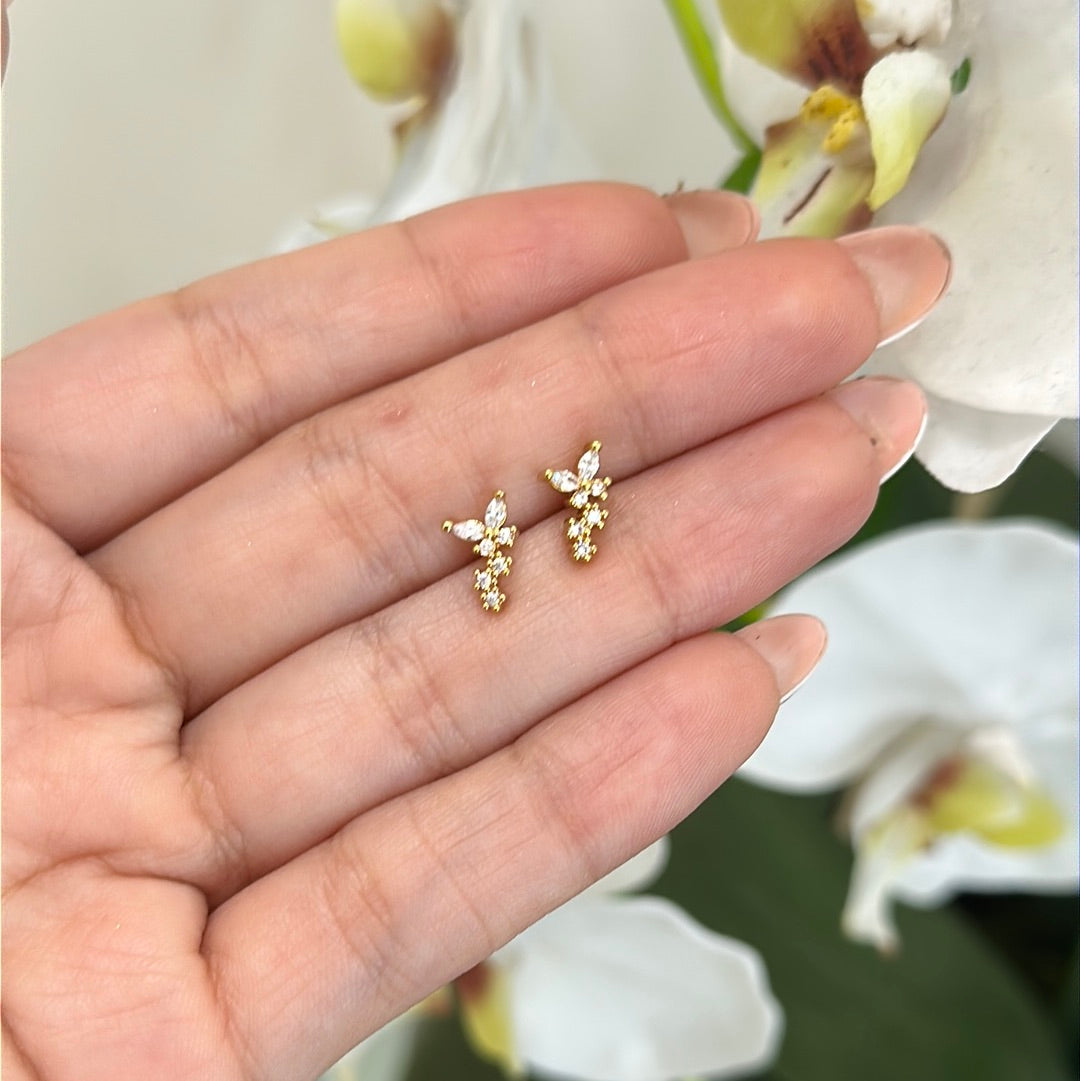 Butterfly Layer Earrings Piercing