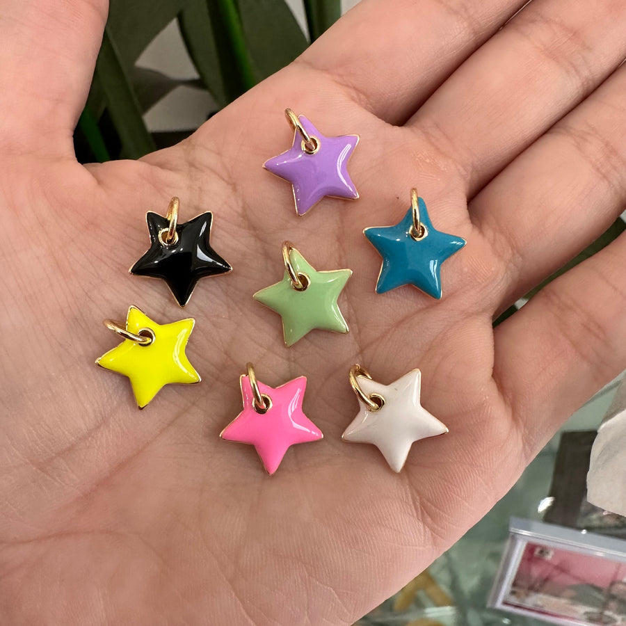 Ballon Enamel Star Charm