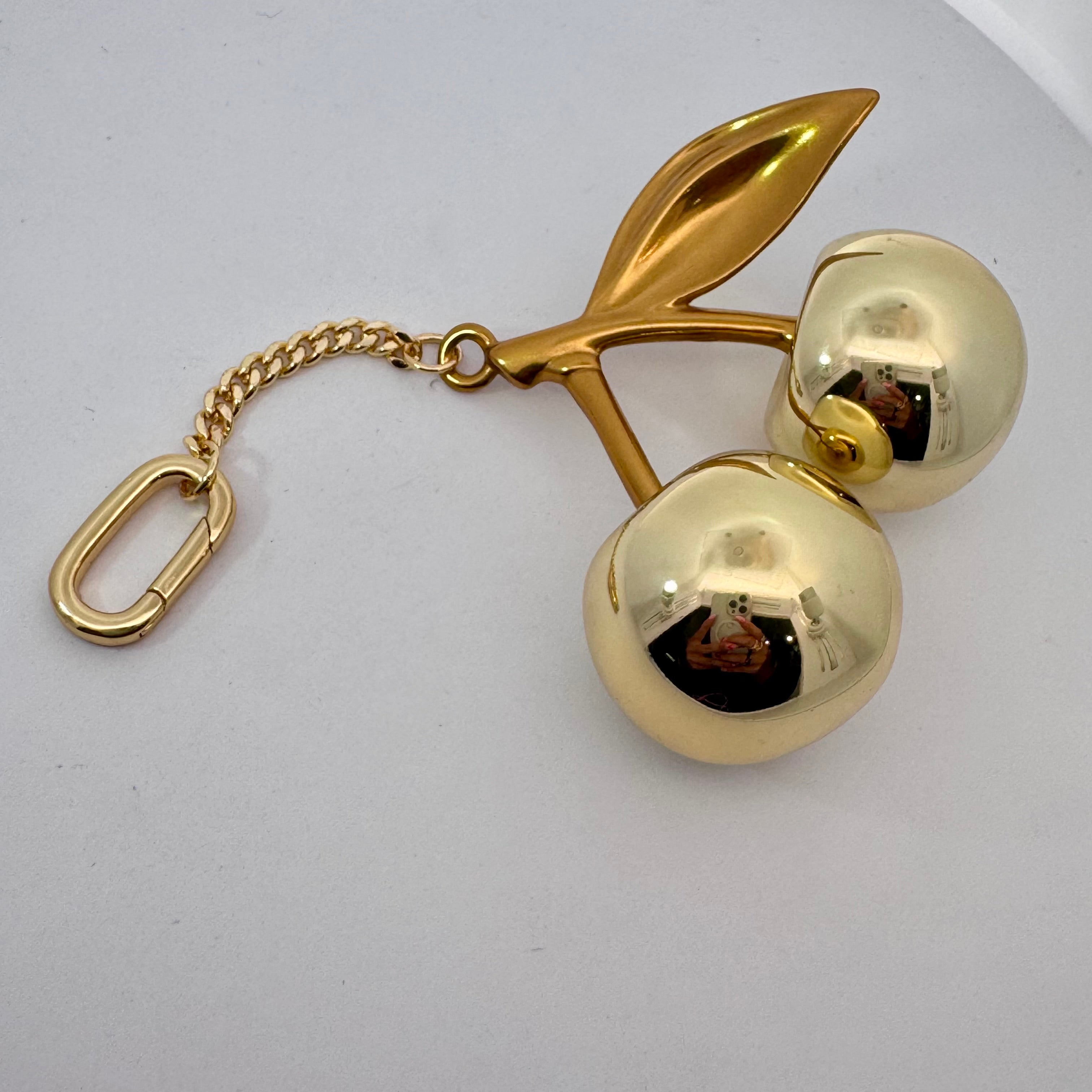 Gold Cherry key charm Gold Cherry key charm