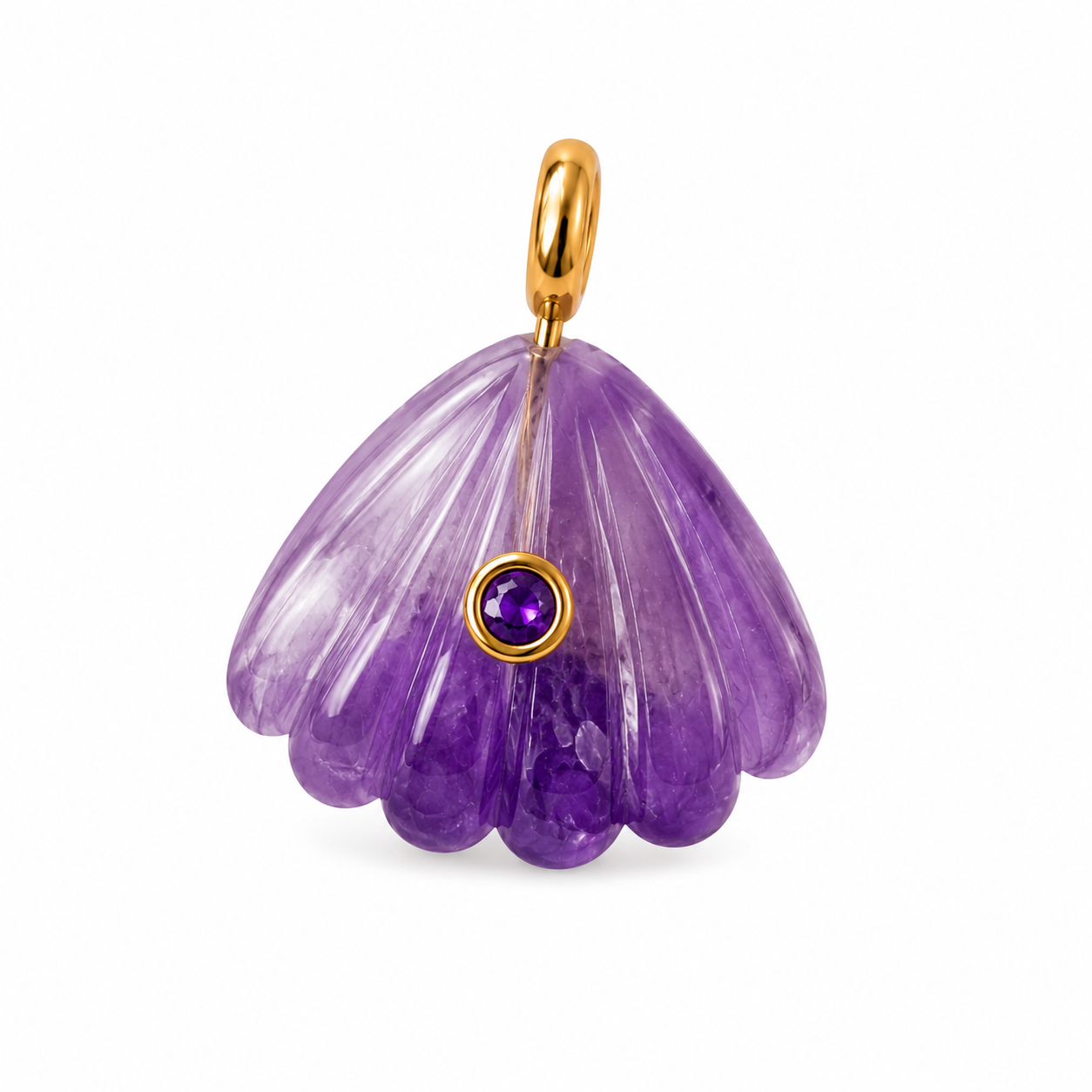 Isla Shell Natural Stone Charm