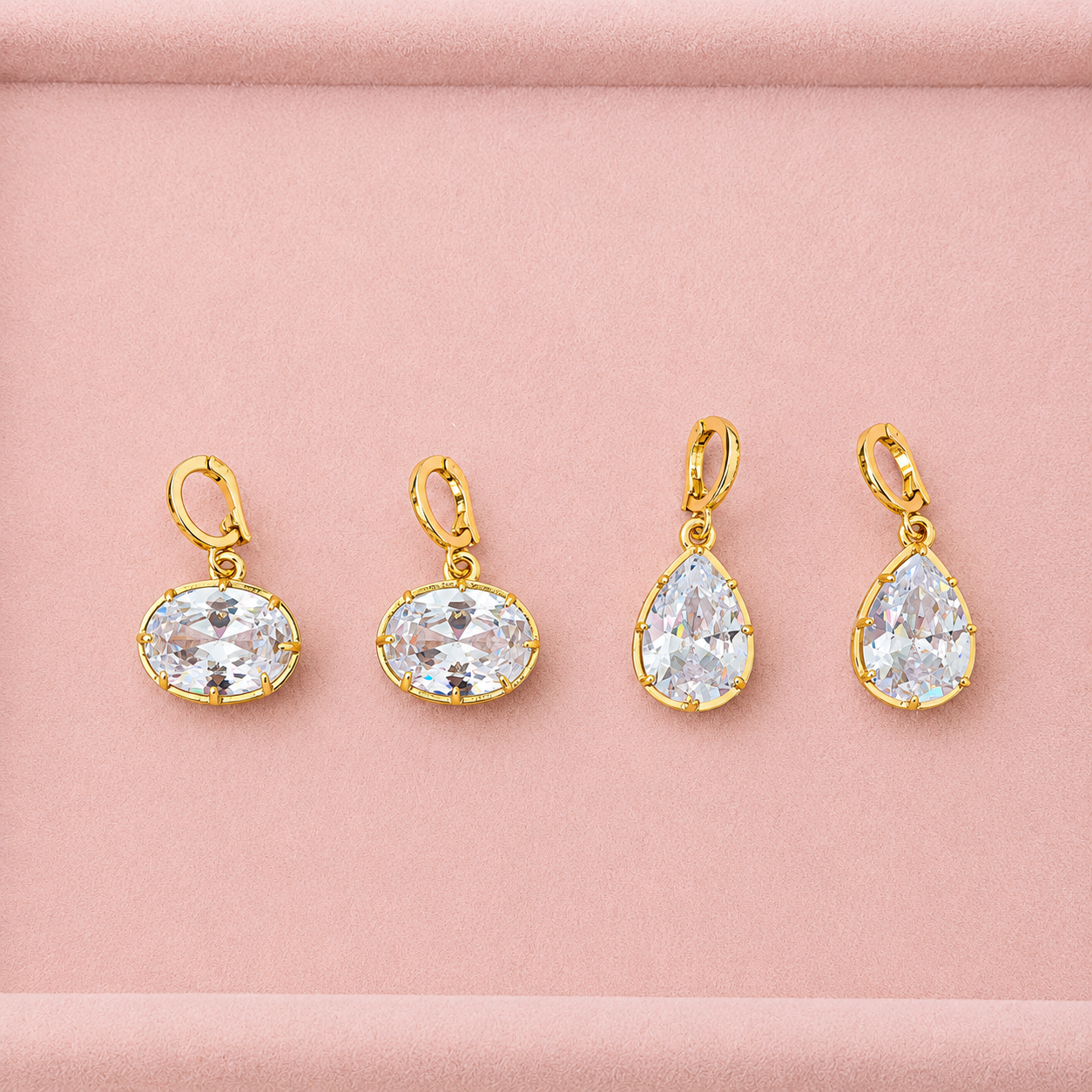 Luxe Solitaire Drop Charms Collection