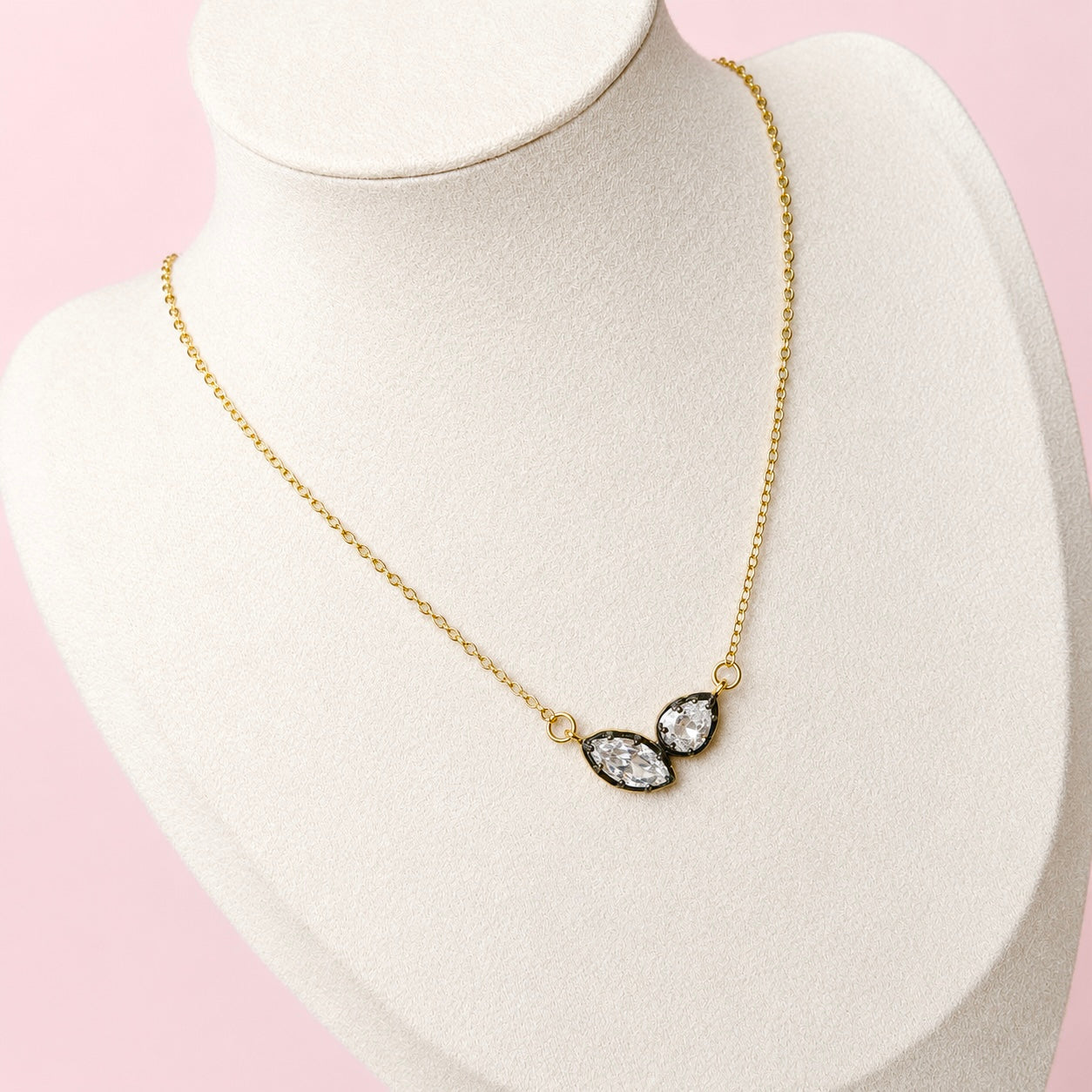 Luxe Black Crystal Necklace