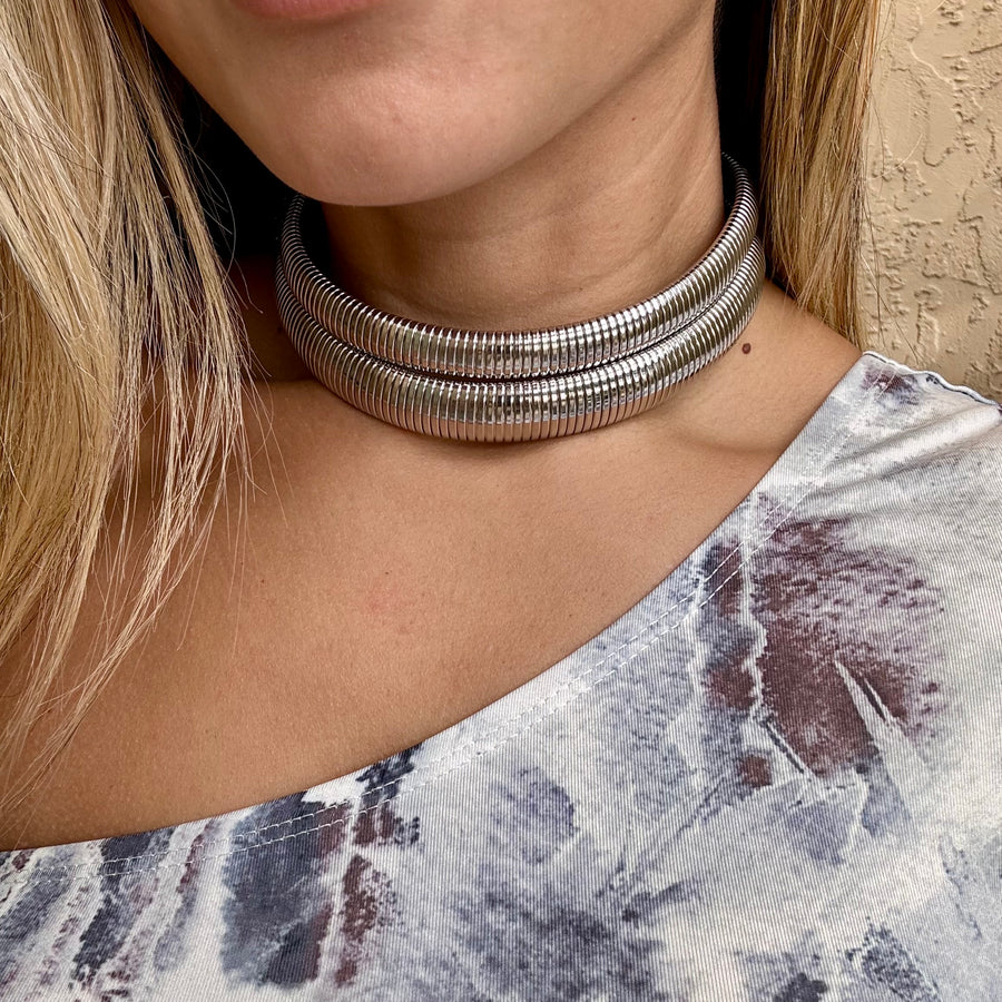 Chunky Texture Flexible Necklace