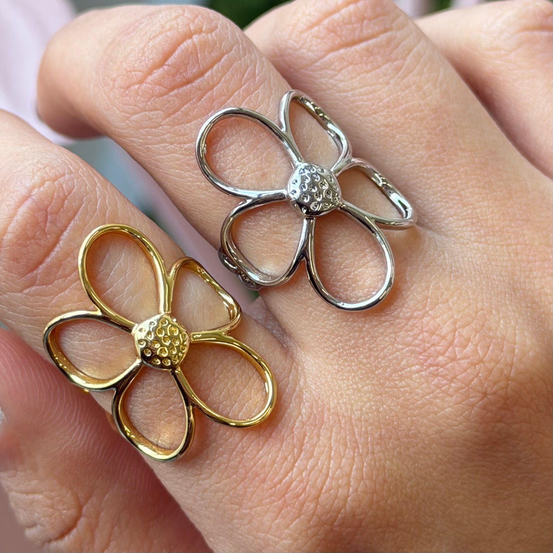 Open Flower ring