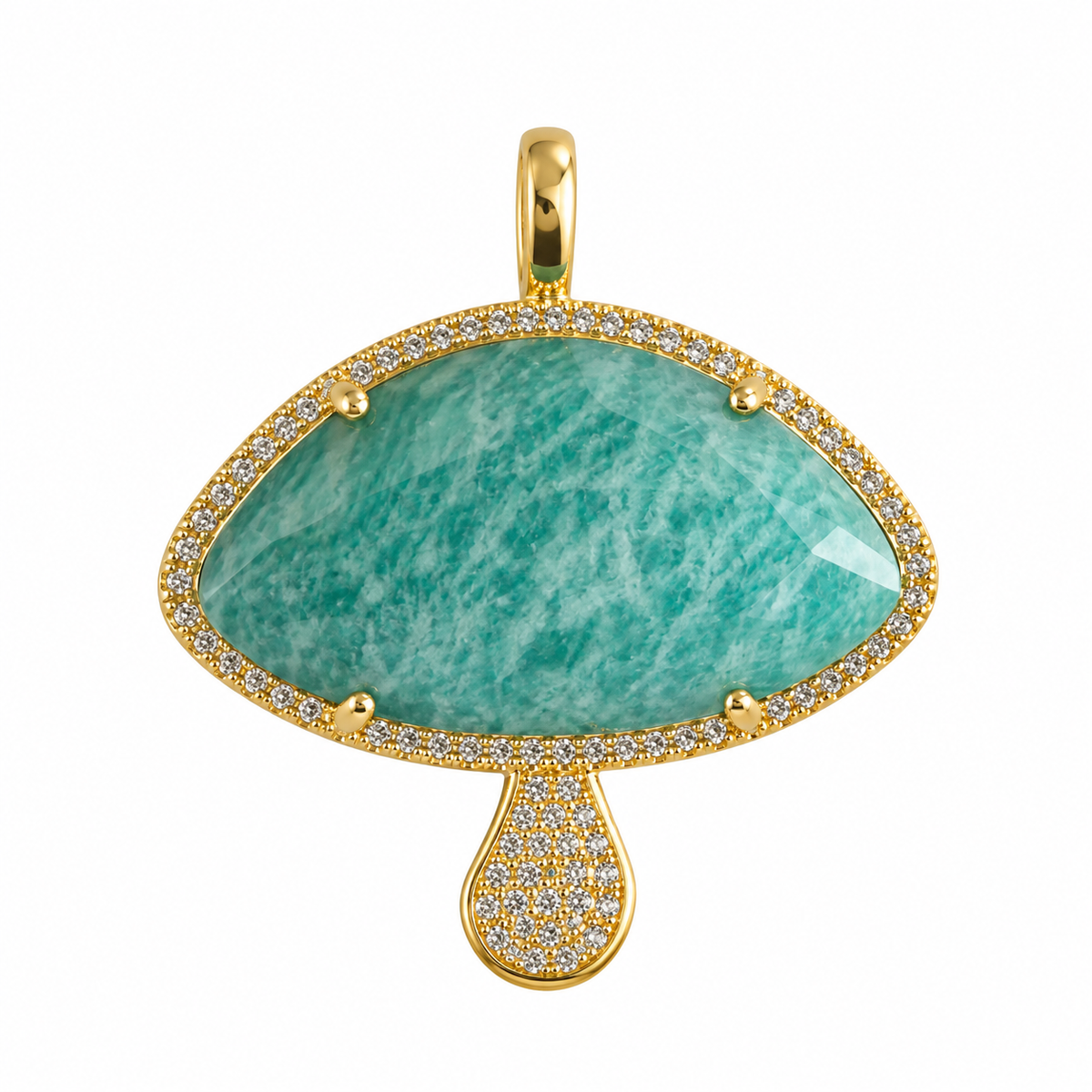 Mushroom Natural Stone Charm