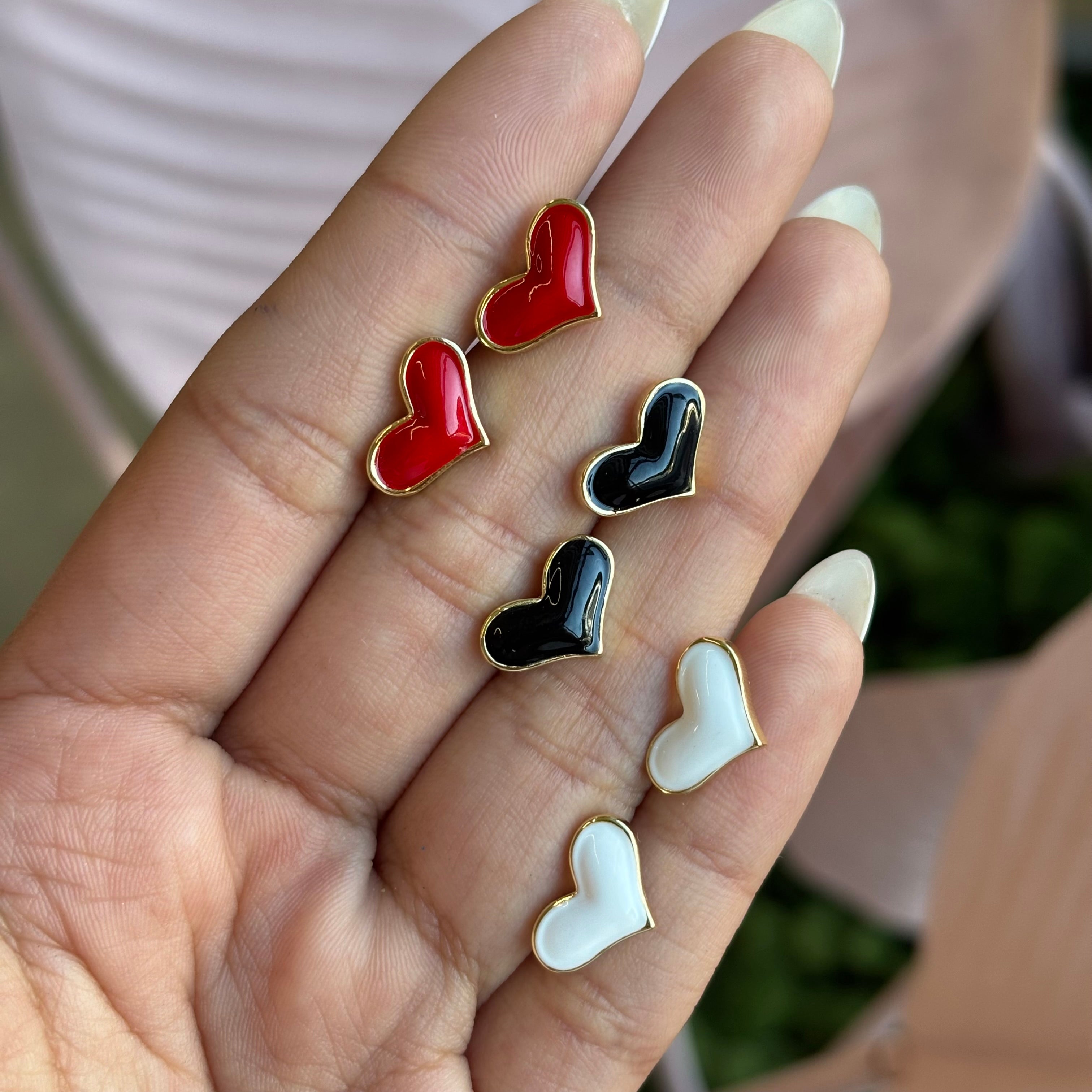 Little Sweet Hearts Colors Earrings