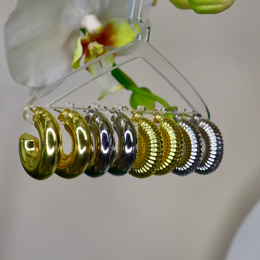 Chunky Earrings Hoops