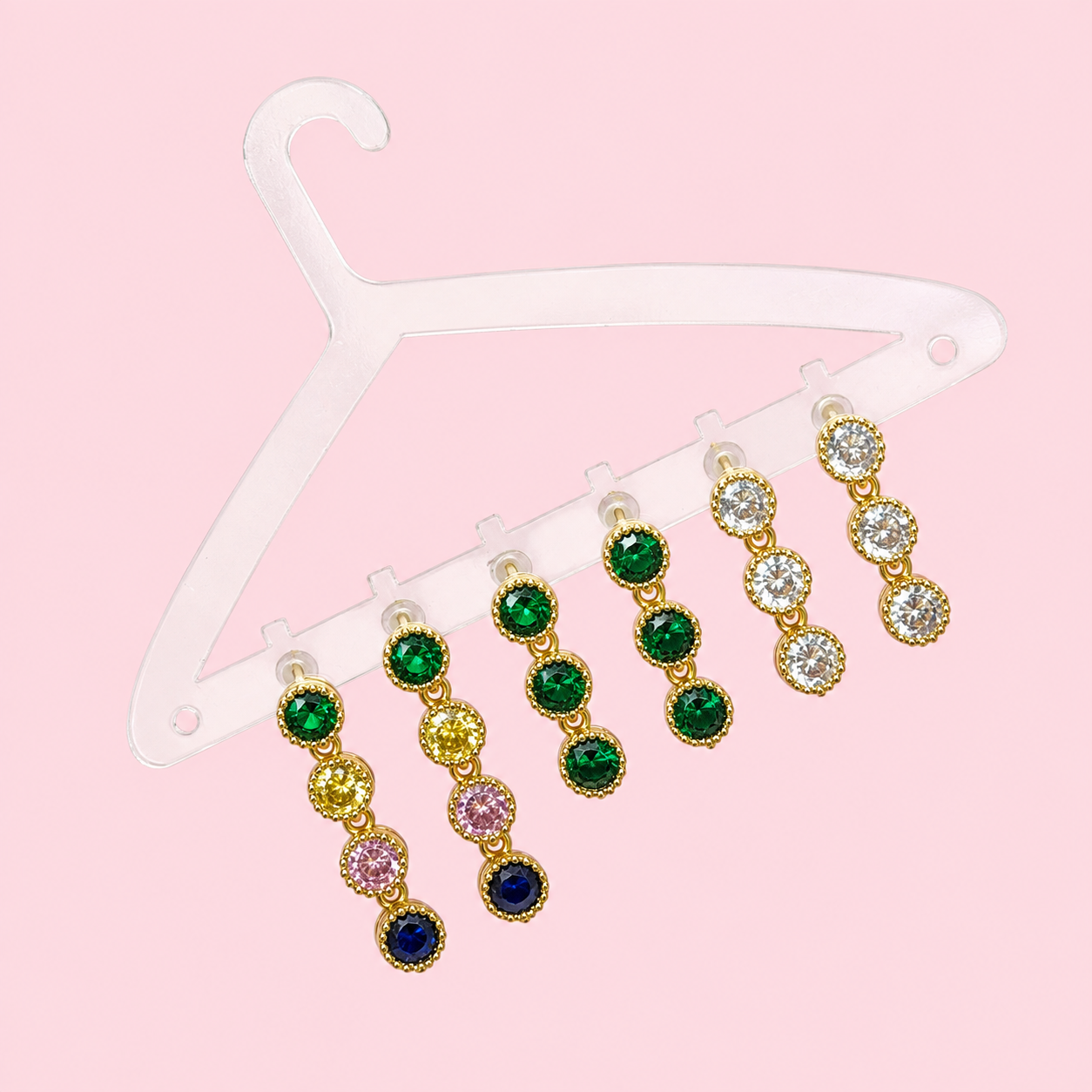 Diamond Crystal Layer Earrings