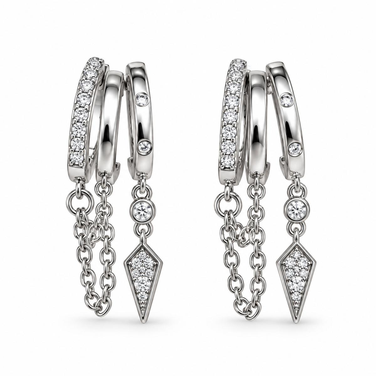Punk Dagger Hoops